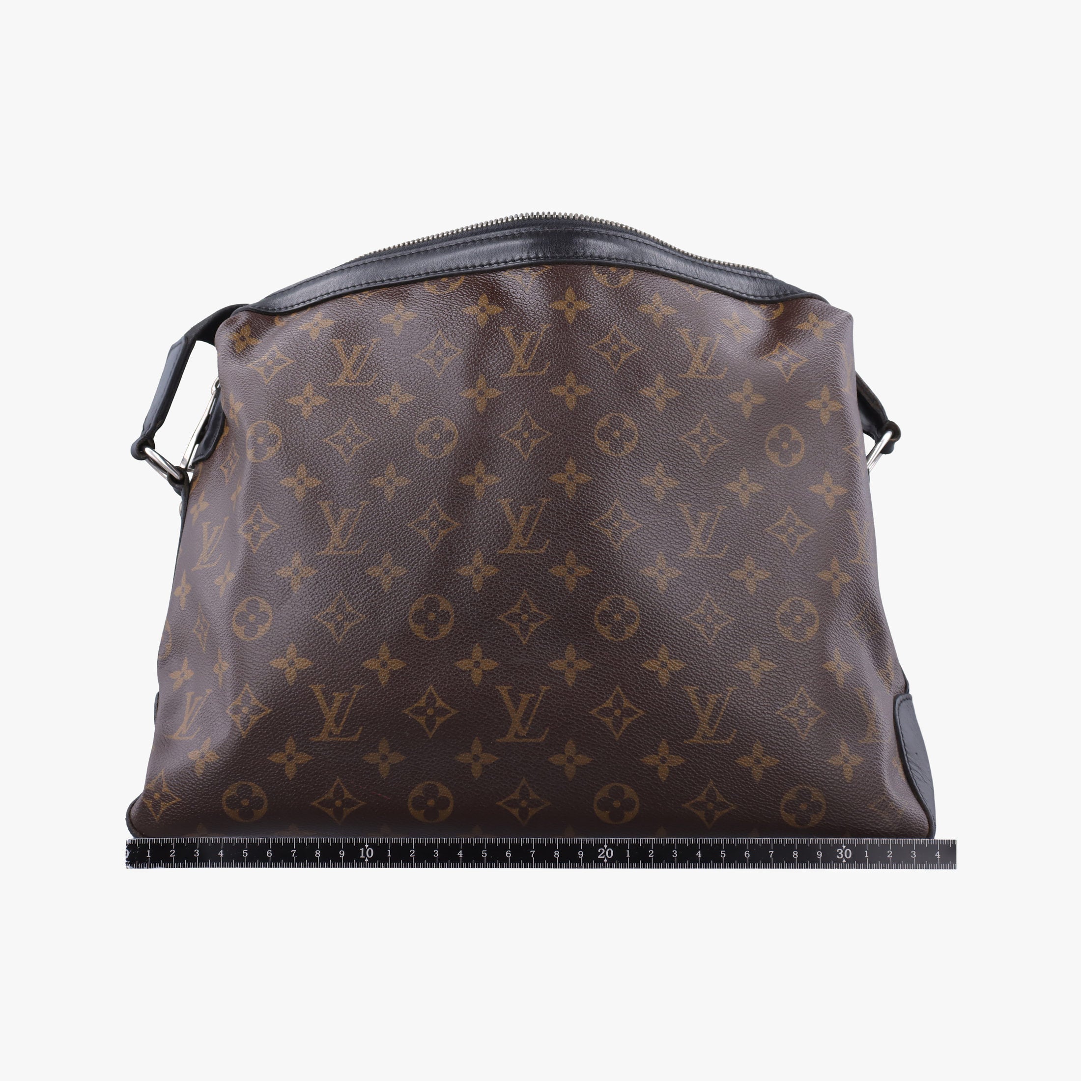 Pre-owned Louis Vuitton TORRES brown×black Monogram Macassar×calf leather M40387 shoulderbag | stylenewstar