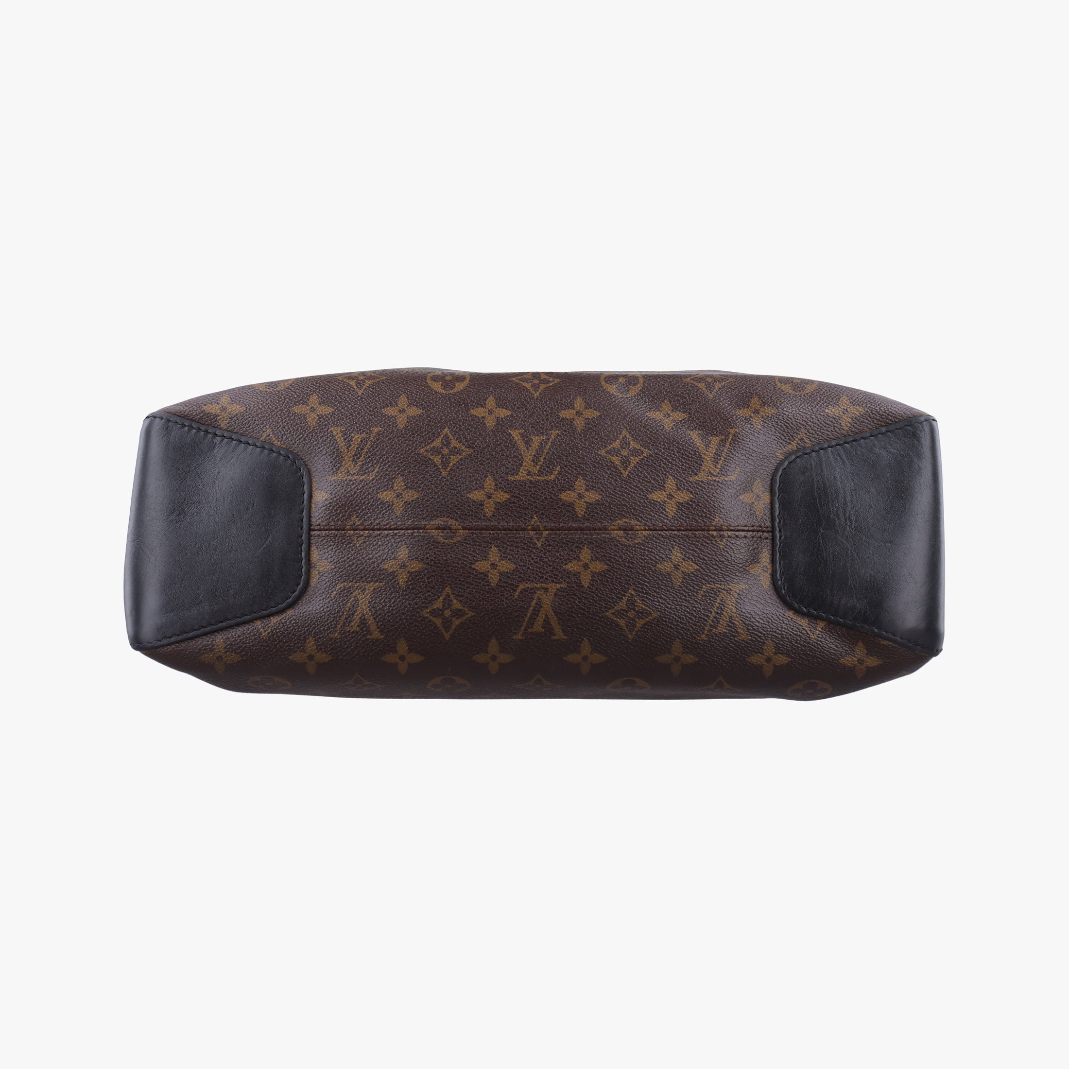 Pre-owned Louis Vuitton TORRES brown×black Monogram Macassar×calf leather M40387 shoulderbag | stylenewstar