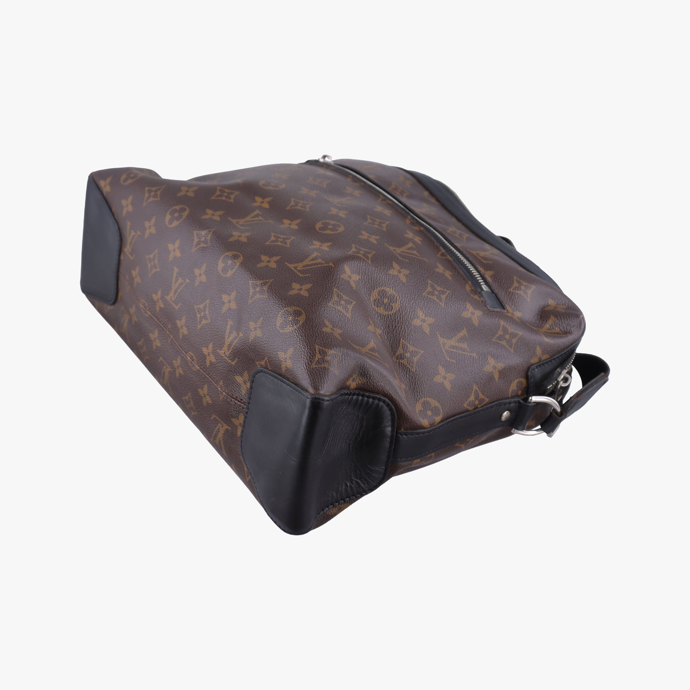 Pre-owned Louis Vuitton TORRES brown×black Monogram Macassar×calf leather M40387 shoulderbag | stylenewstar