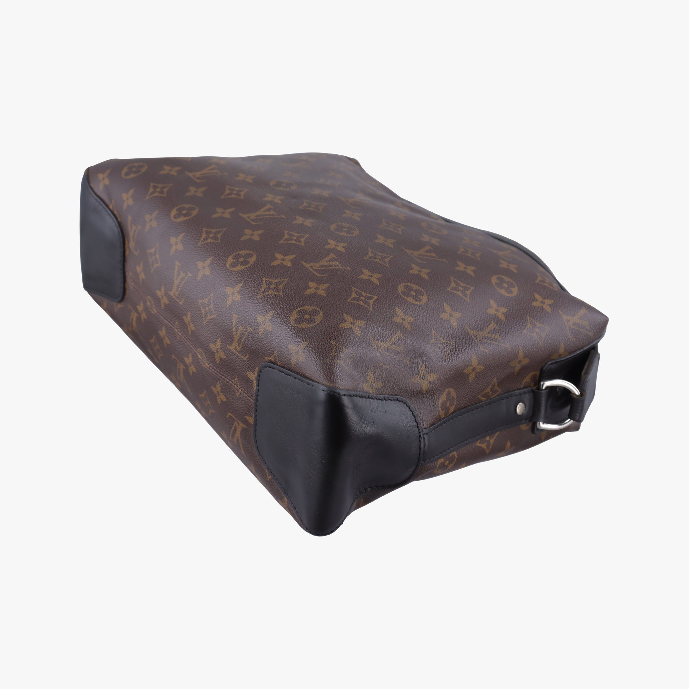 Pre-owned Louis Vuitton TORRES brown×black Monogram Macassar×calf leather M40387 shoulderbag | stylenewstar