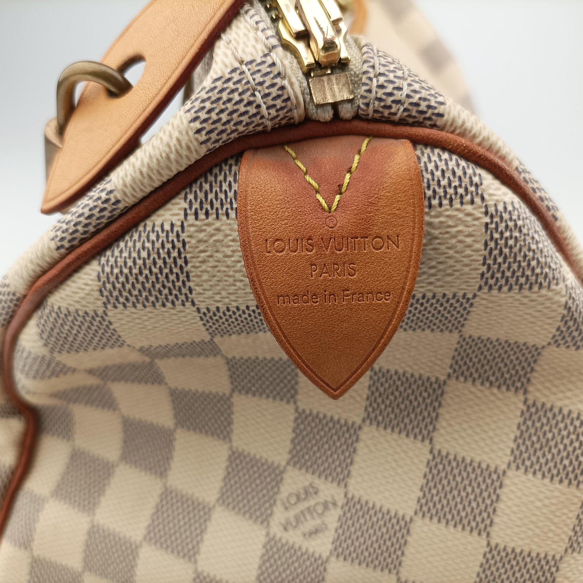 Pre-owned Louis Vuitton Speedy 30 AZUR Damier Canvas N41533 handbag | stylenewstar