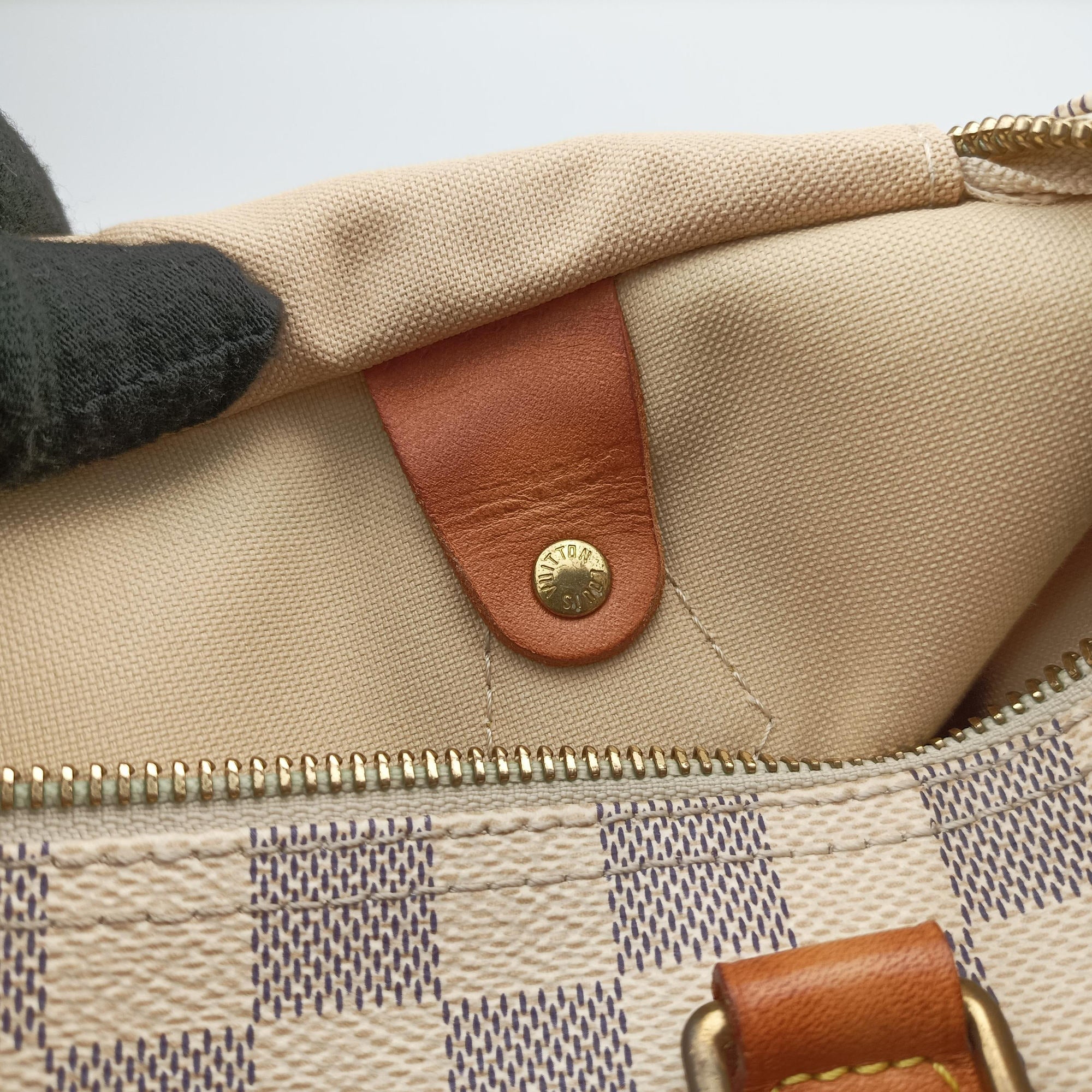 Pre-owned Louis Vuitton Speedy 30 AZUR Damier Canvas N41533 handbag | stylenewstar