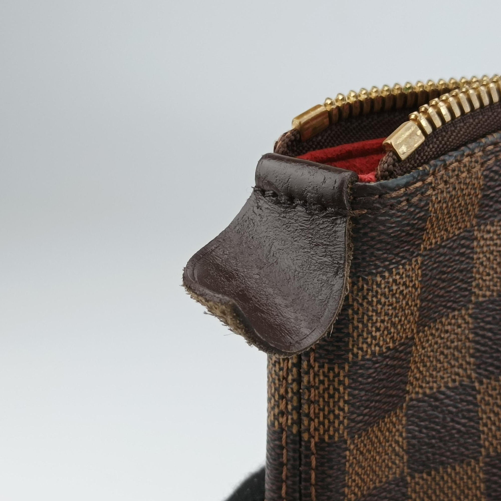 Pre-owned Louis Vuitton SALEYA MM EBENE Damier Canvas N51182 handbag | stylenewstar