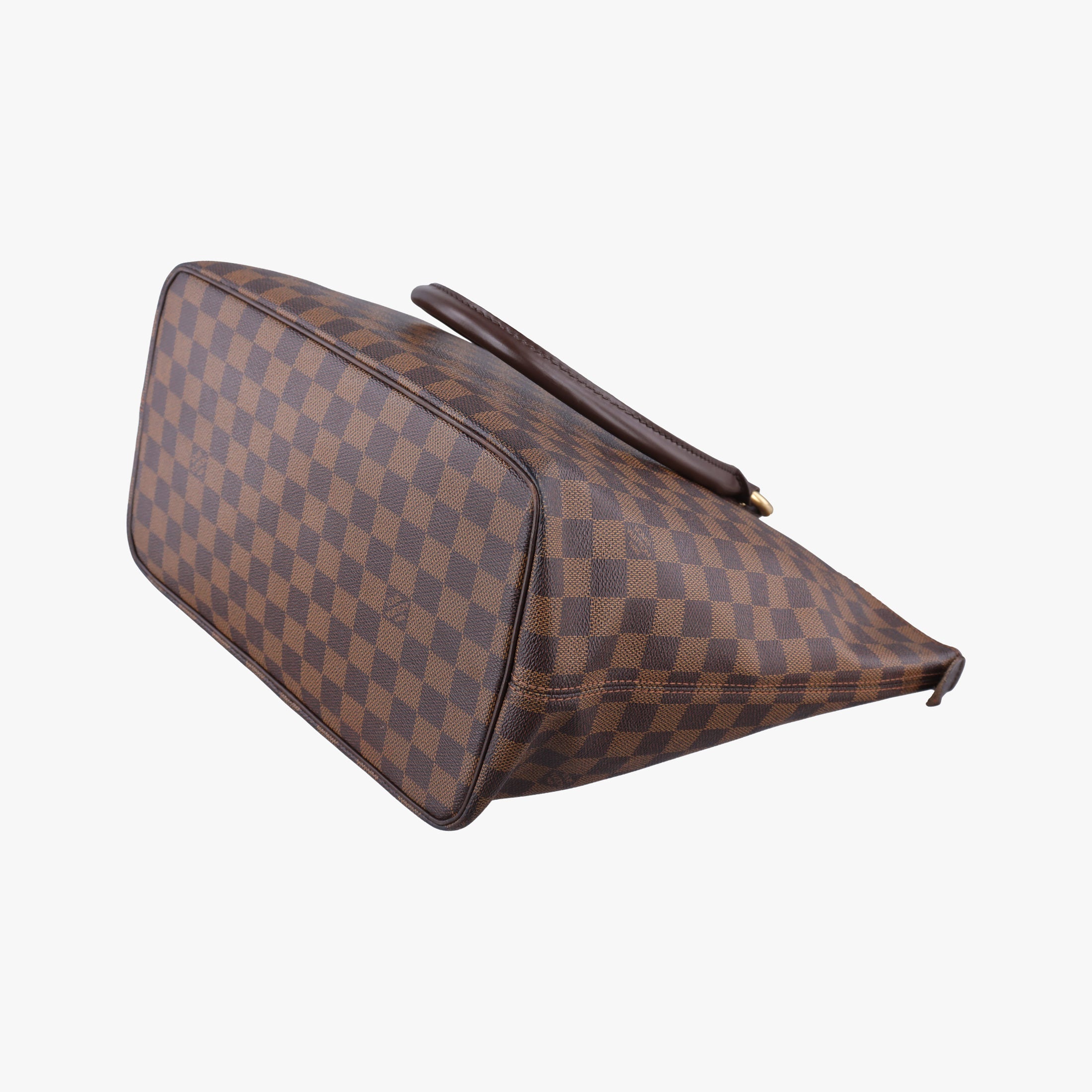 Pre-owned Louis Vuitton SALEYA MM EBENE Damier Canvas N51182 handbag | stylenewstar