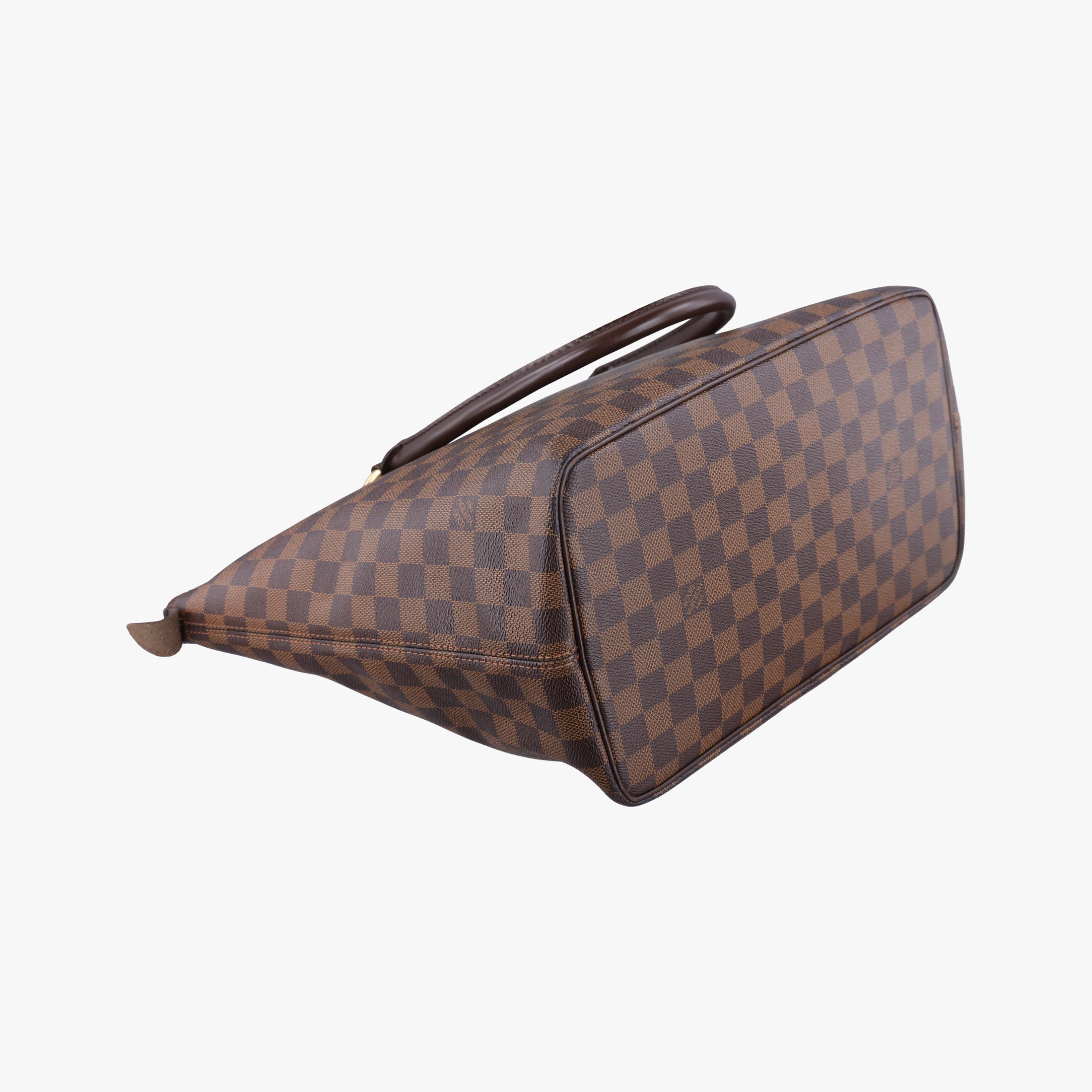 Pre-owned Louis Vuitton SALEYA MM EBENE Damier Canvas N51182 handbag | stylenewstar