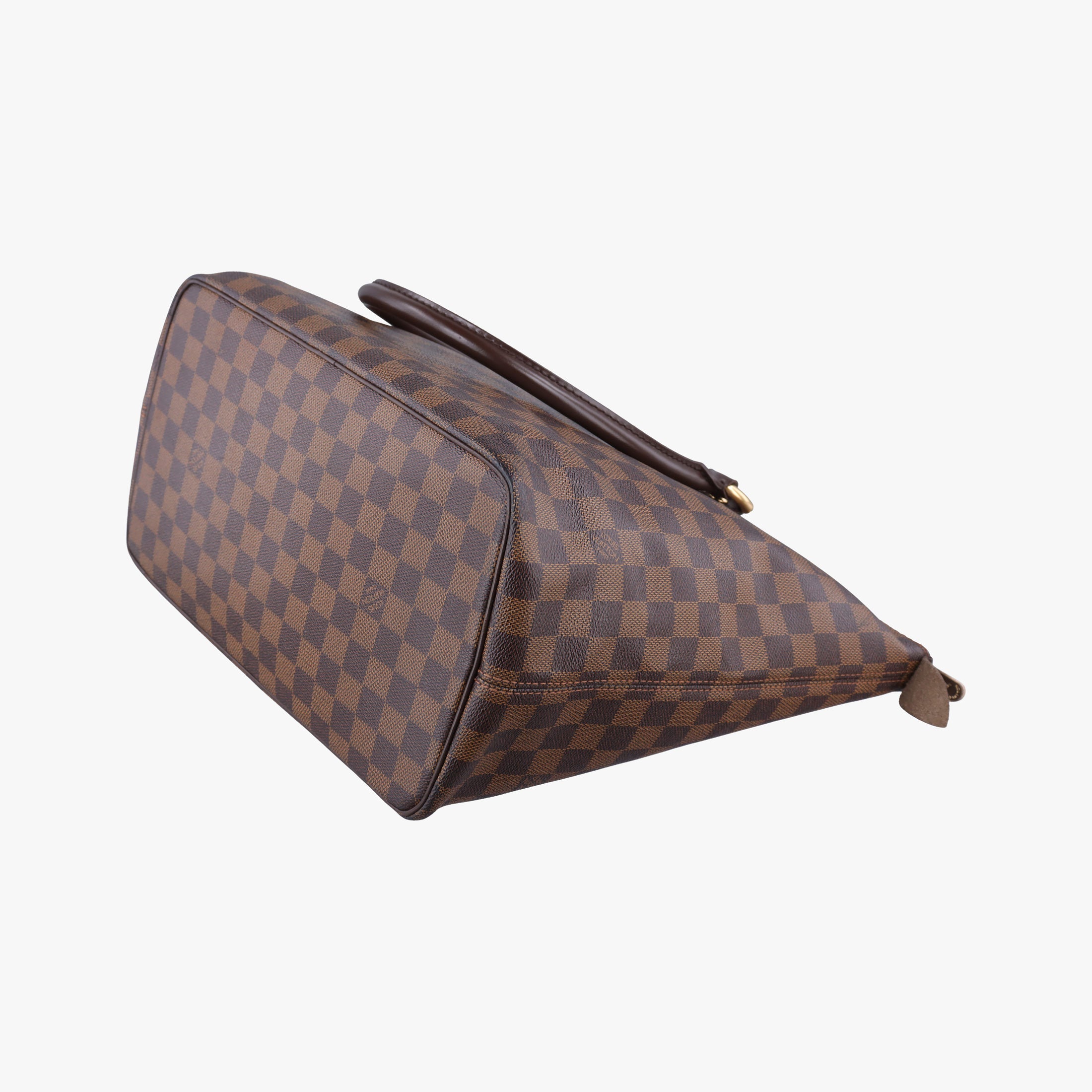 Pre-owned Louis Vuitton SALEYA MM EBENE Damier Canvas N51182 handbag | stylenewstar