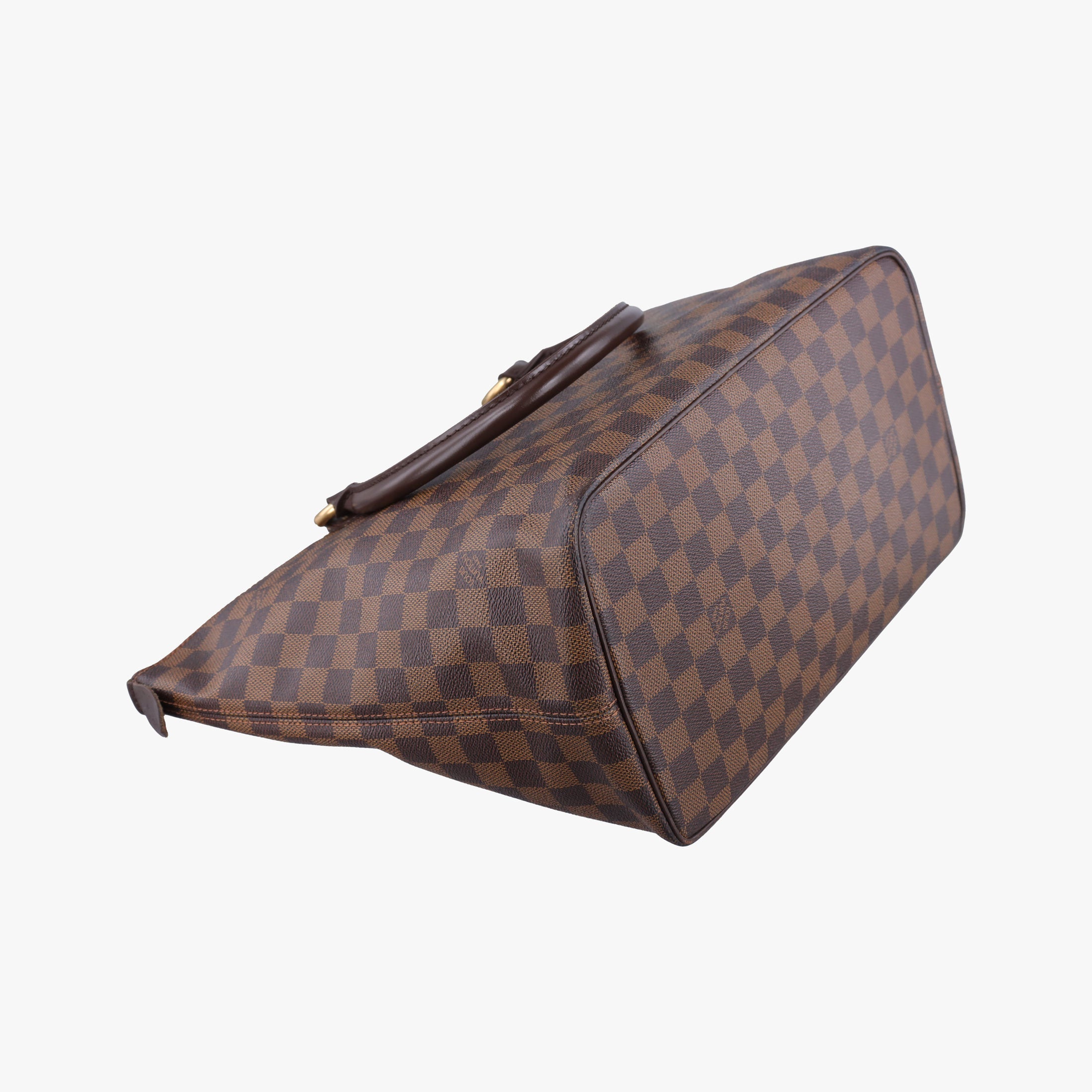Pre-owned Louis Vuitton SALEYA MM EBENE Damier Canvas N51182 handbag | stylenewstar