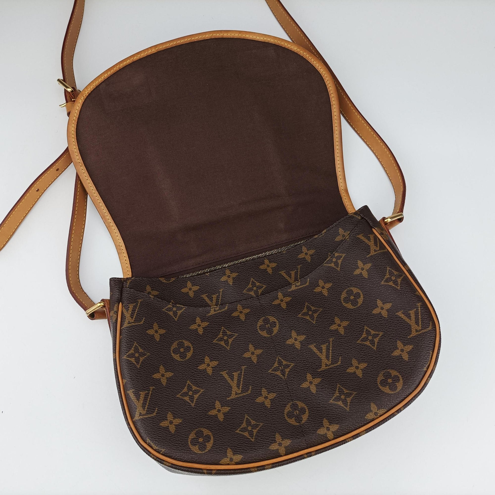 Pre-owned Louis Vuitton Menilmontant PM Brown Monogram canvas M40474 shoulderbag | stylenewstar