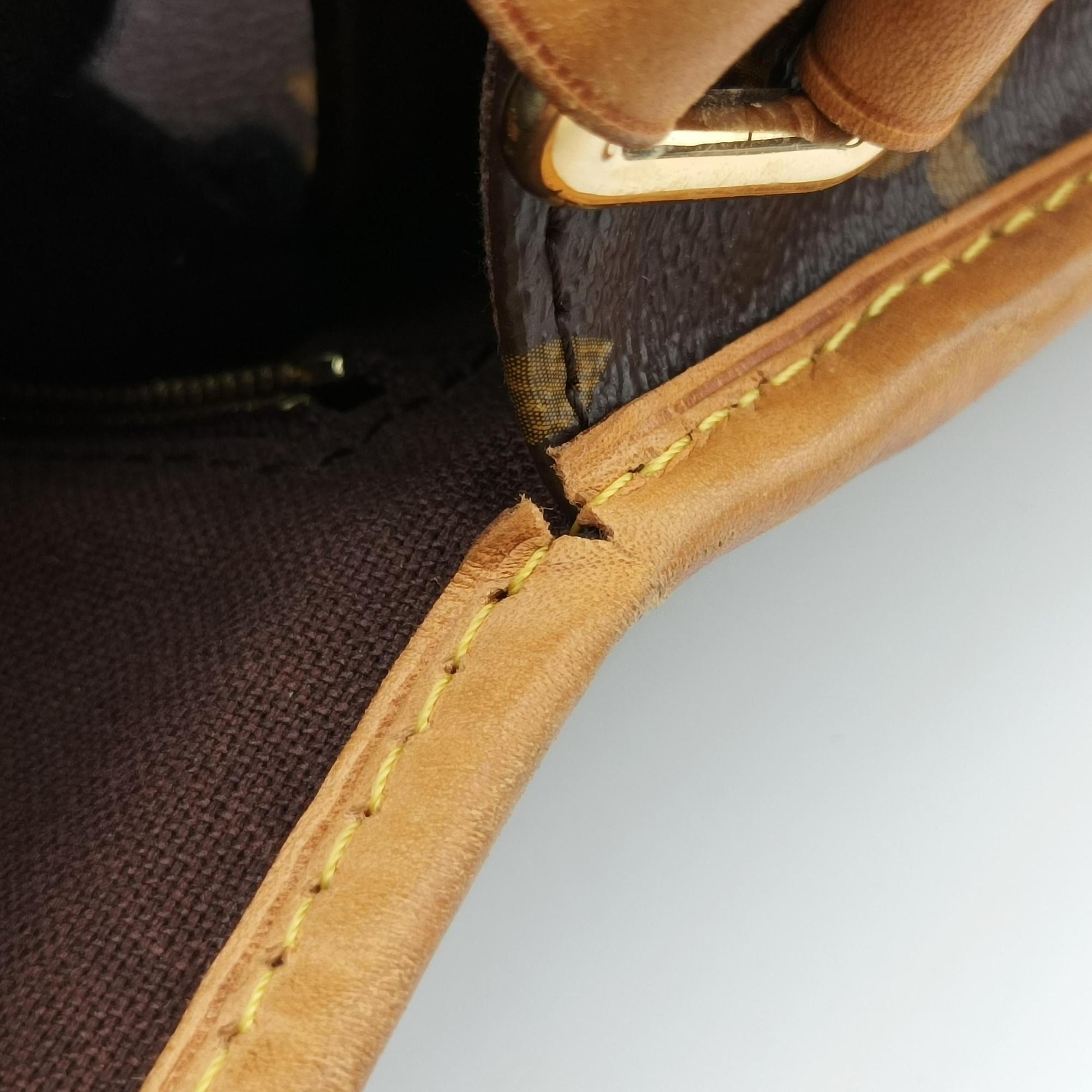 Pre-owned Louis Vuitton Menilmontant PM Brown Monogram canvas M40474 shoulderbag | stylenewstar