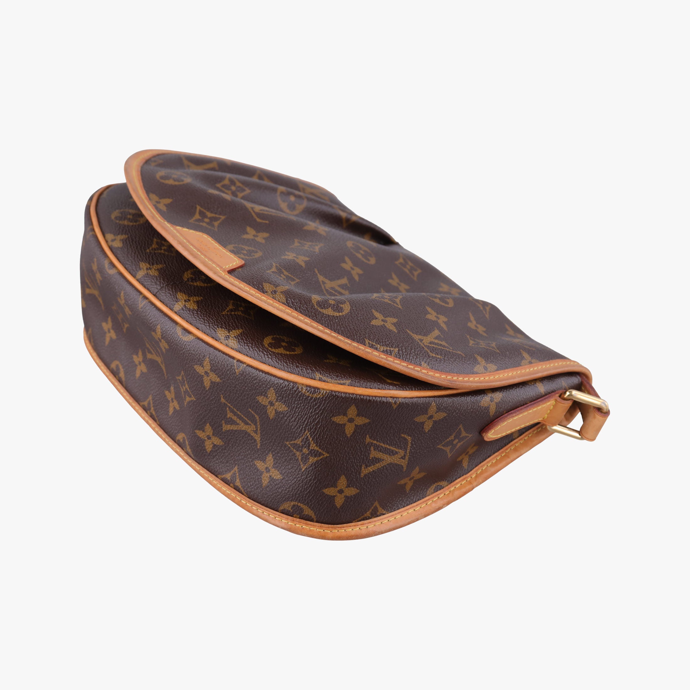 Pre-owned Louis Vuitton Menilmontant PM Brown Monogram canvas M40474 shoulderbag | stylenewstar