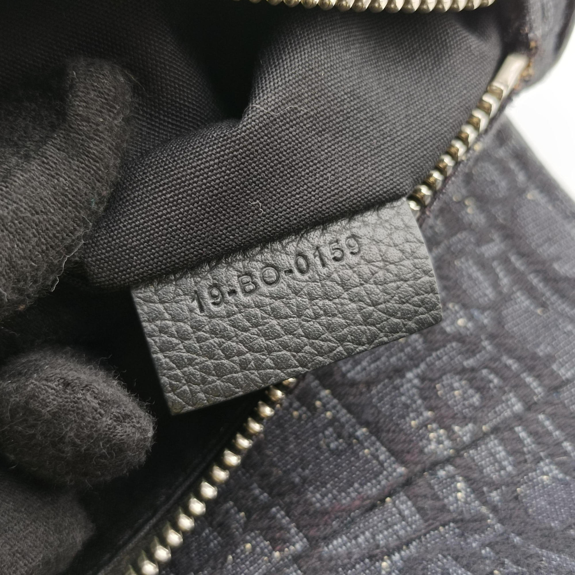 Pre-owned Christian Dior Saddle Black Jacquard×Leather 1ADPO093YKY bum bag/waist bag | stylenewstar