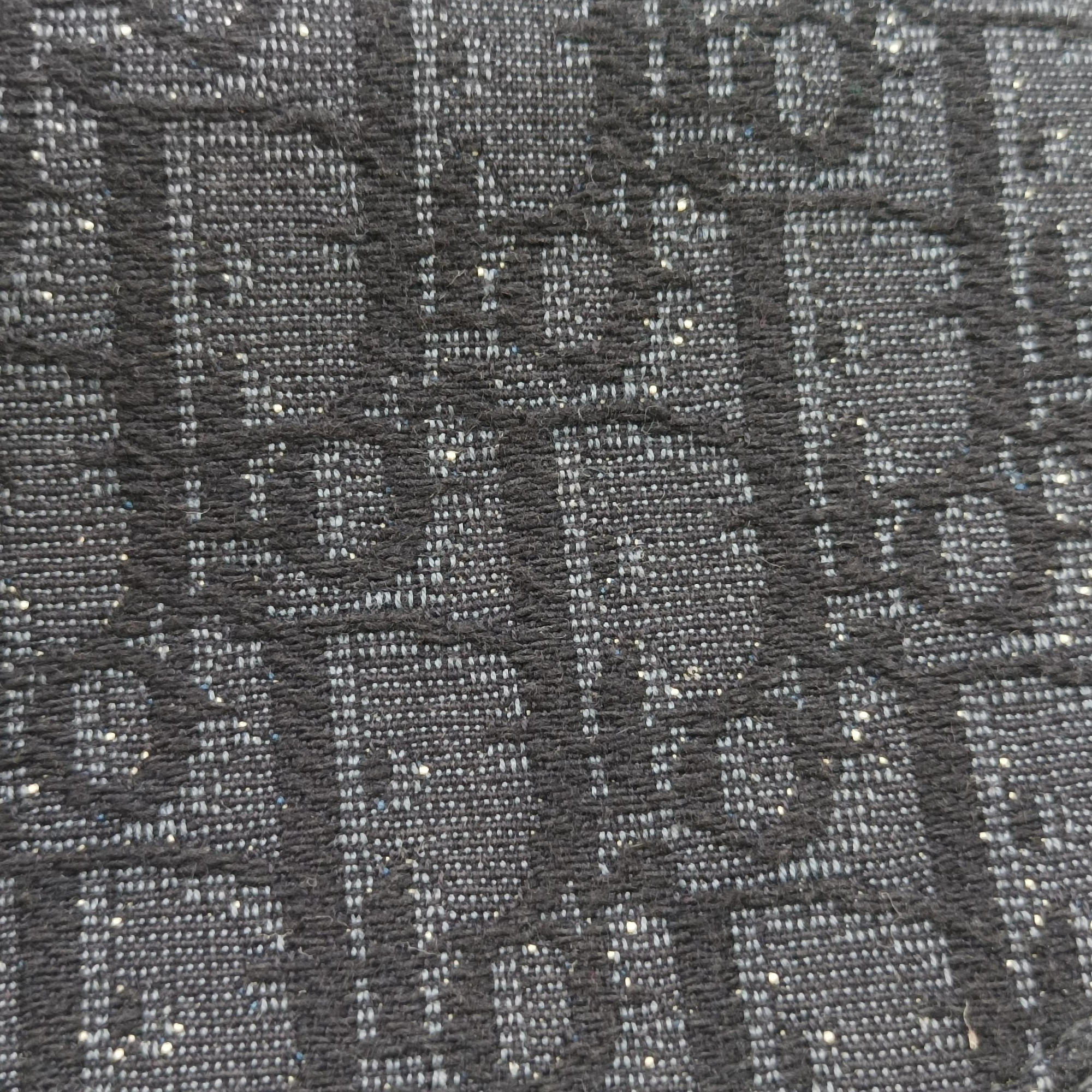 Pre-owned Christian Dior Saddle Black Jacquard×Leather 1ADPO093YKY bum bag/waist bag | stylenewstar