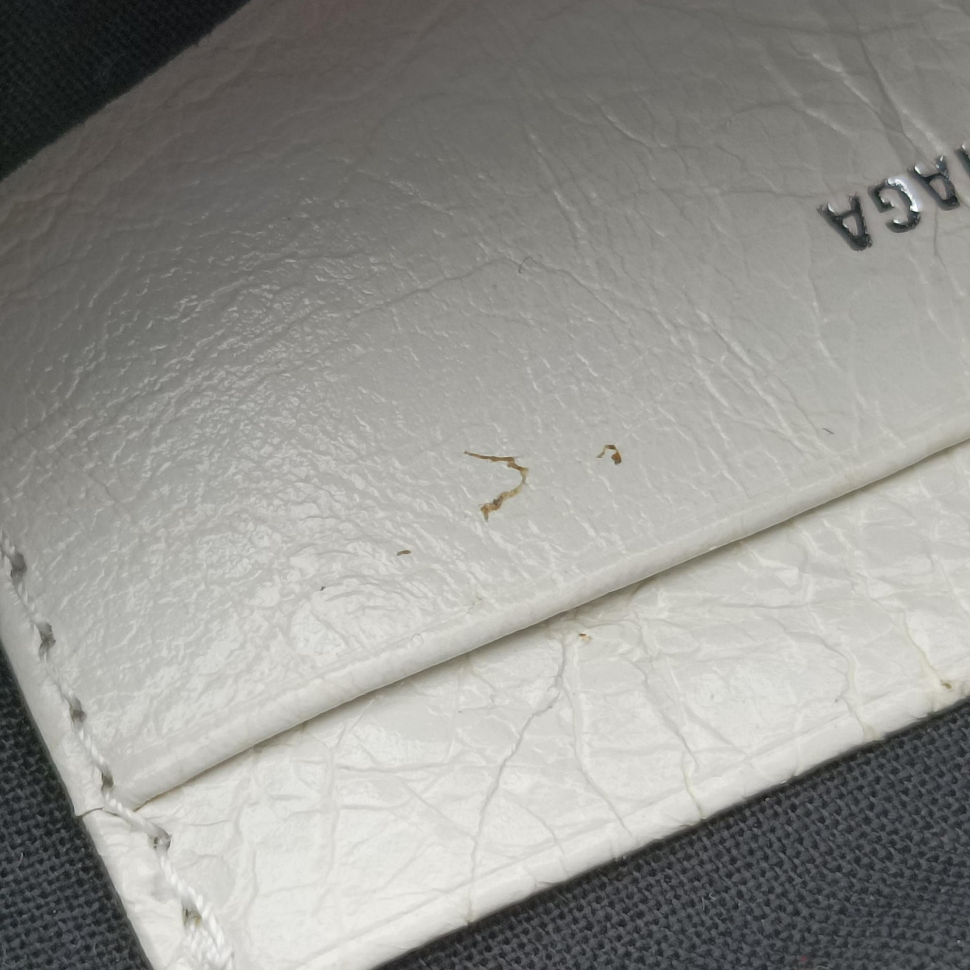 Vintage Balenciaga Le Cagole Heart Mini White lambskin  shoulderbag | stylenewstar