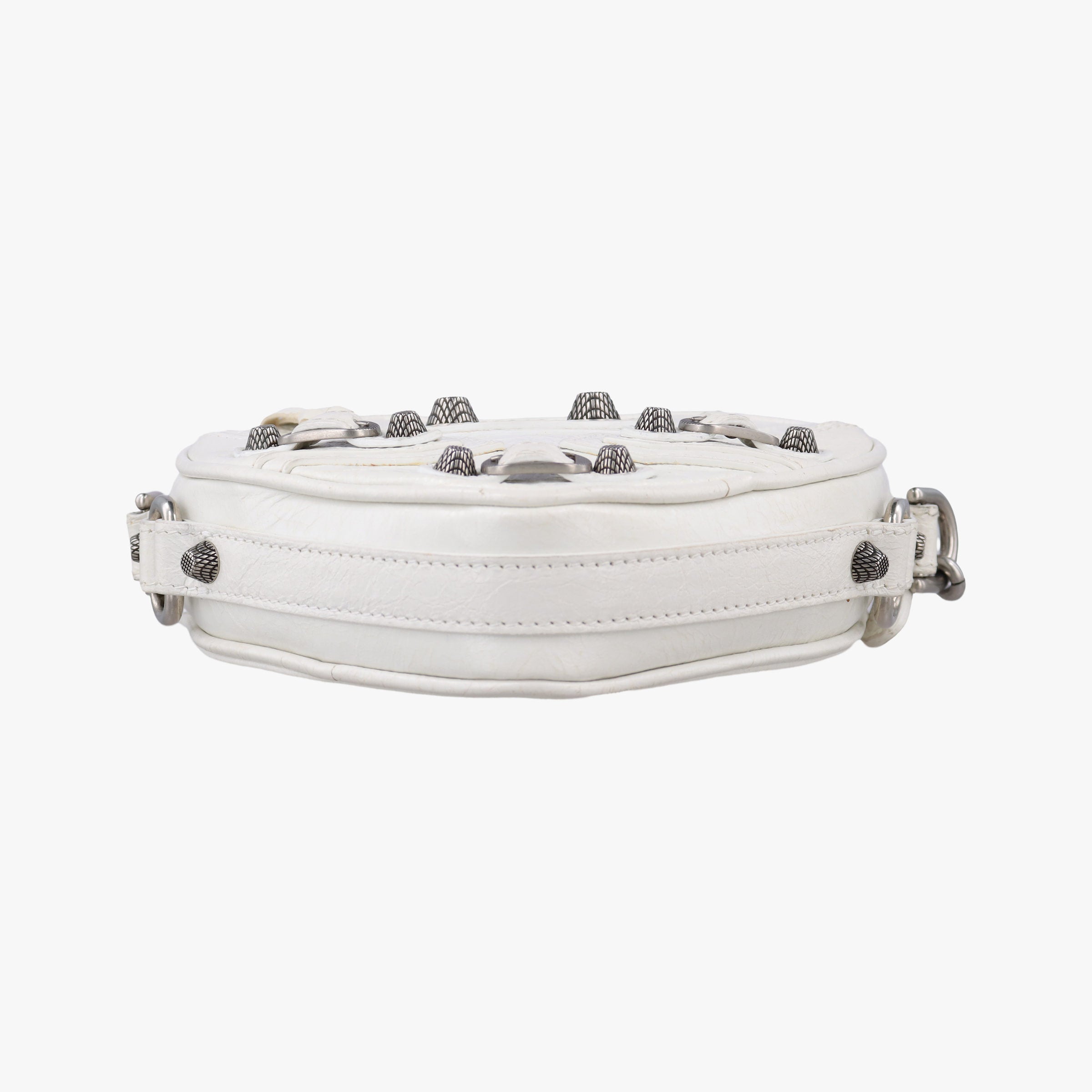 Vintage Balenciaga Le Cagole Heart Mini White lambskin  shoulderbag | stylenewstar