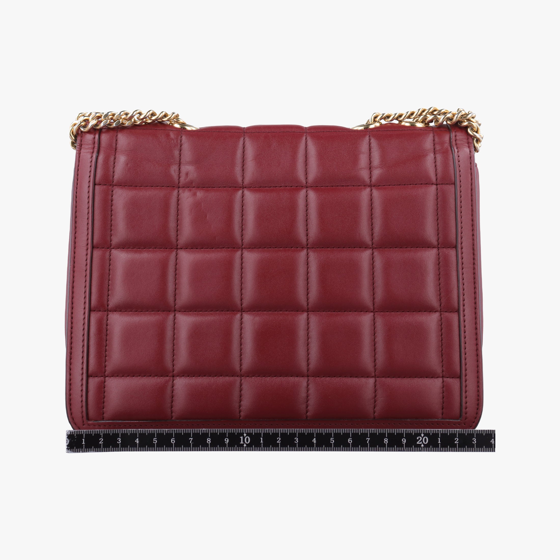 Pre-owned Gucci Mini Deco Burgundy Leather 740834 shoulderbag | stylenewstar