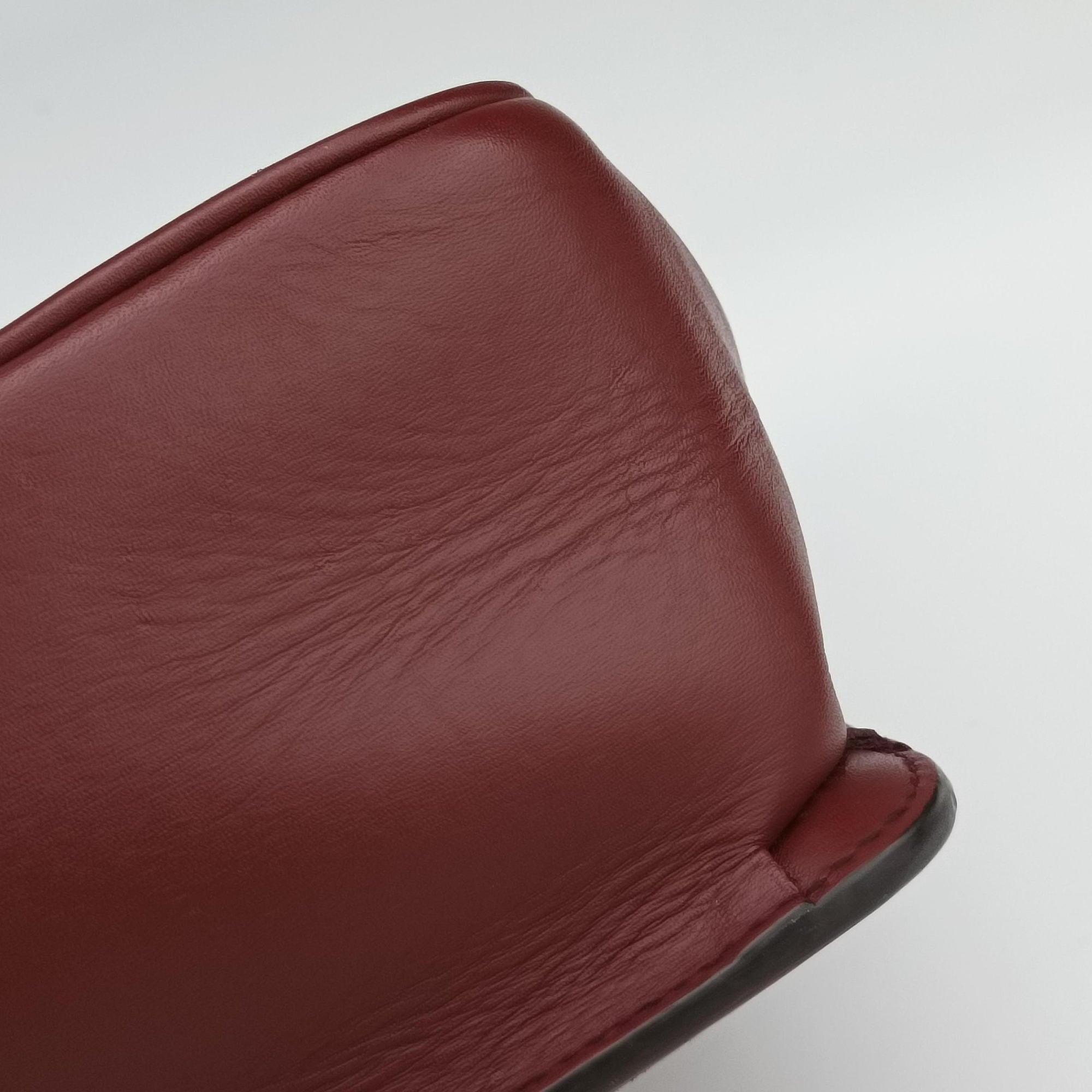 Pre-owned Gucci Mini Deco Burgundy Leather 740834 shoulderbag | stylenewstar