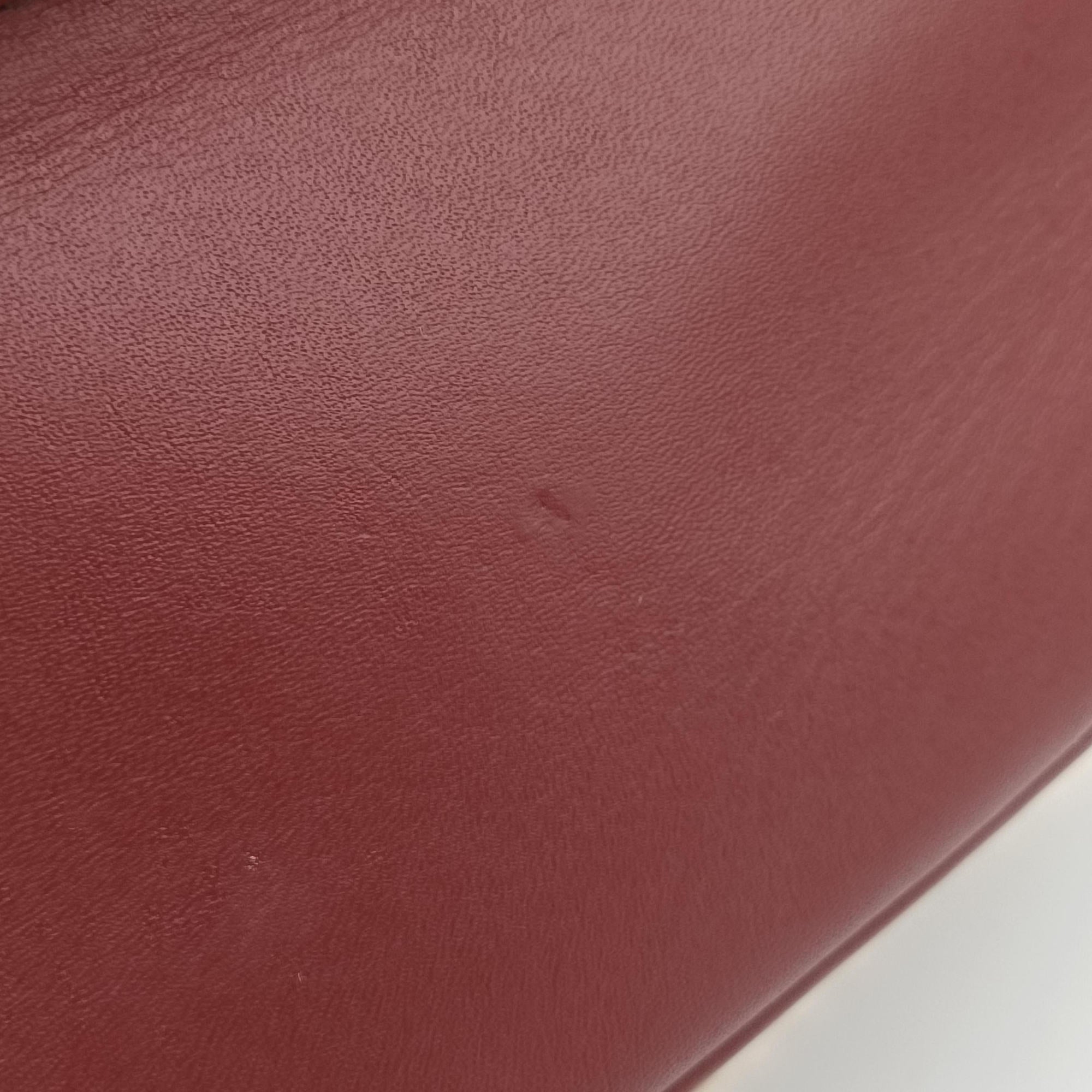 Pre-owned Gucci Mini Deco Burgundy Leather 740834 shoulderbag | stylenewstar