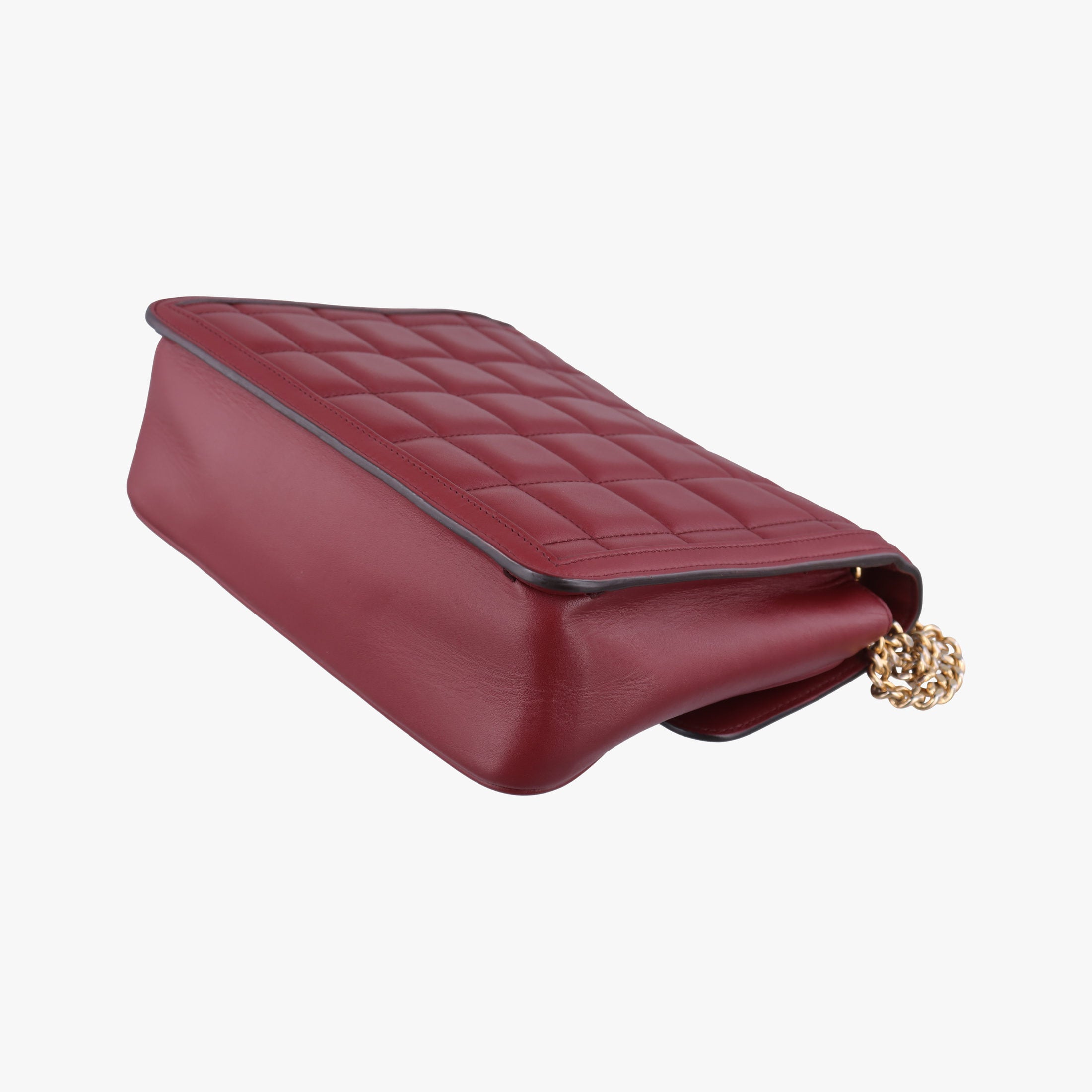 Pre-owned Gucci Mini Deco Burgundy Leather 740834 shoulderbag | stylenewstar