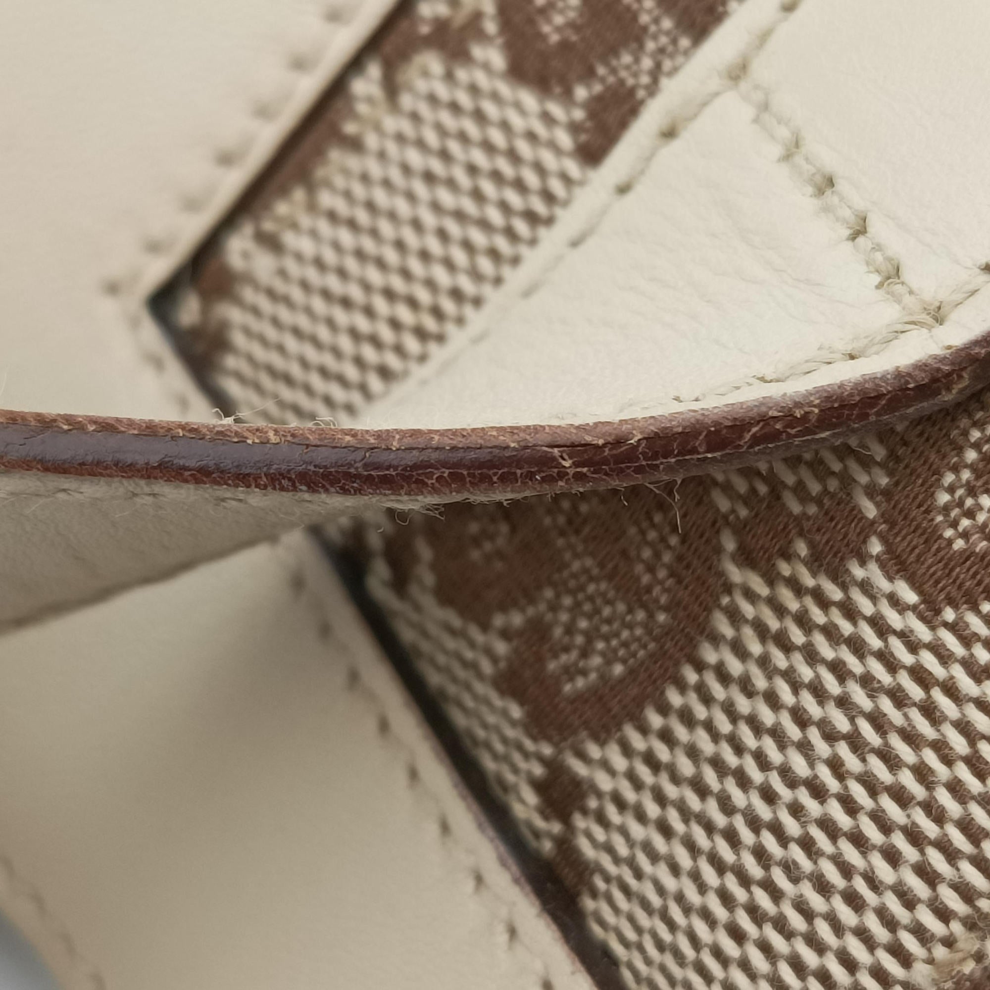 Pre-owned Gucci New Jackie White Leather×canvas 124407 handbag | stylenewstar