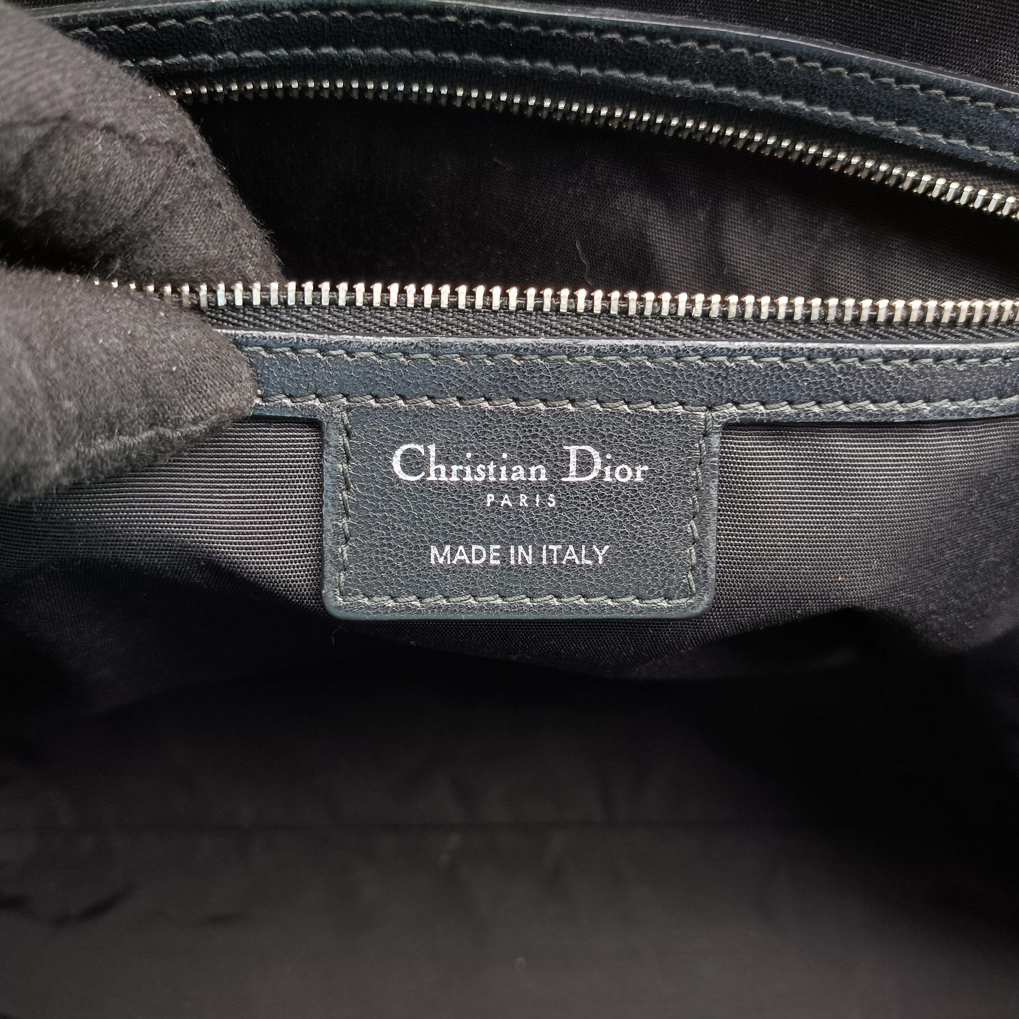 Pre-owned Christian Dior Cannage Soft Shopping Black lambskin  shoulderbag | stylenewstar