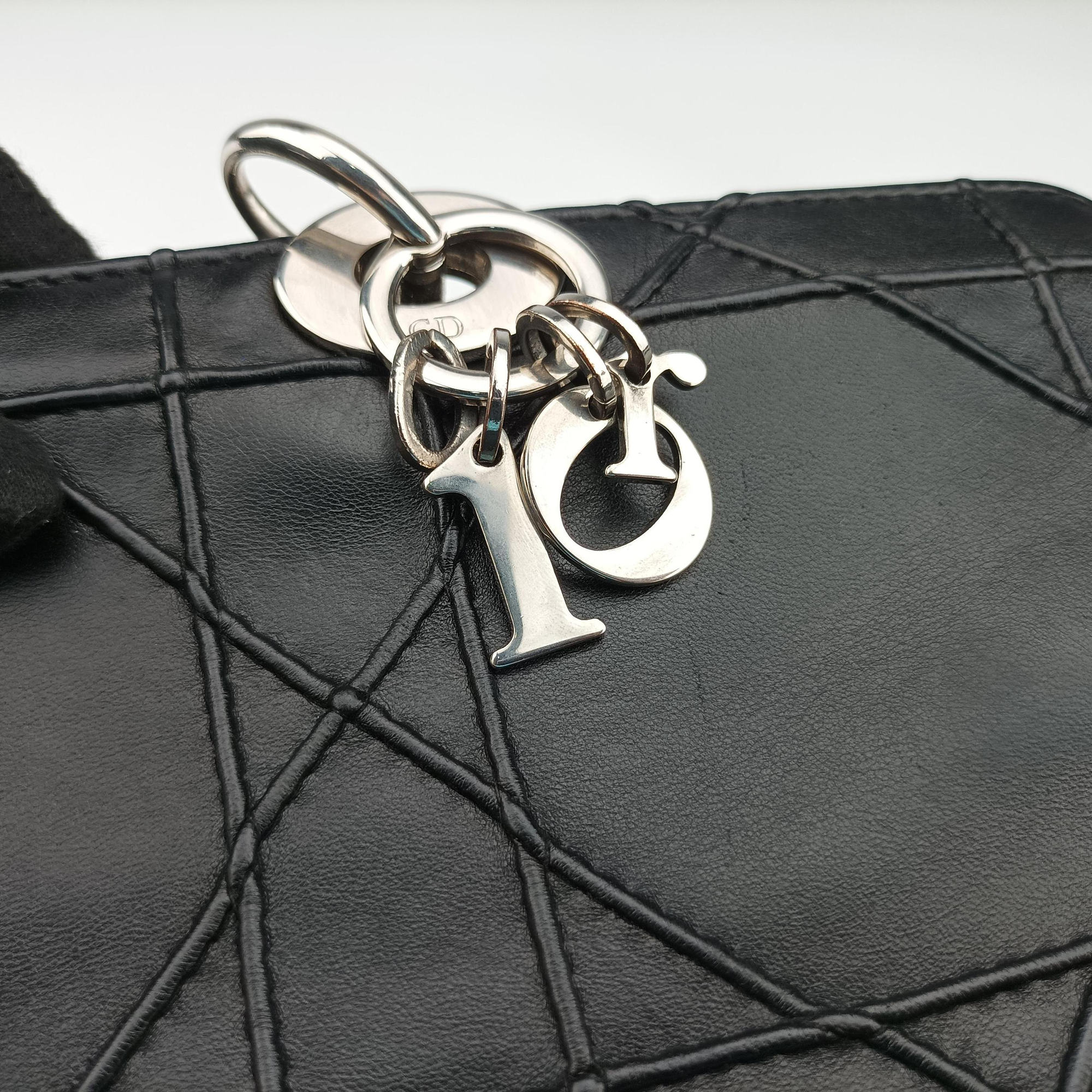 Pre-owned Christian Dior Cannage Soft Shopping Black lambskin  shoulderbag | stylenewstar