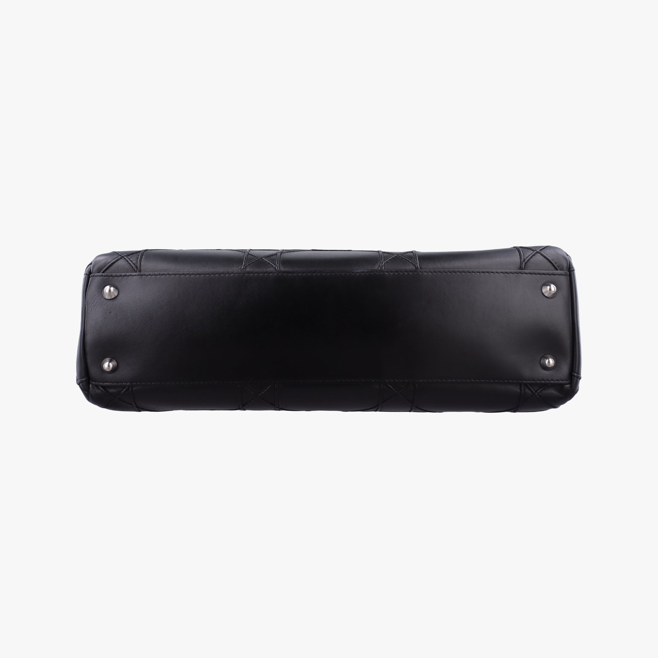 Pre-owned Christian Dior Cannage Soft Shopping Black lambskin  shoulderbag | stylenewstar