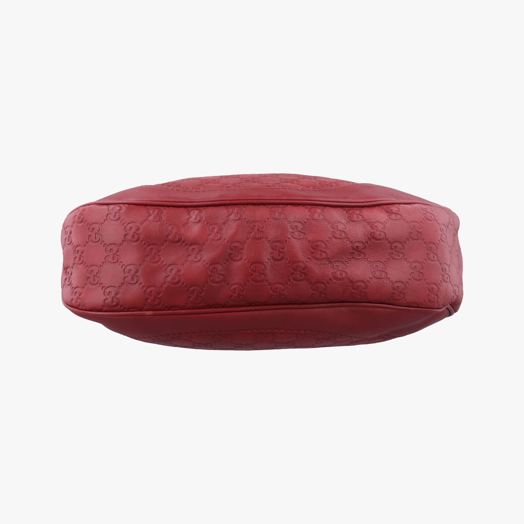 Pre-owned Gucci Charlotte Red Leather 203503 shoulderbag | stylenewstar