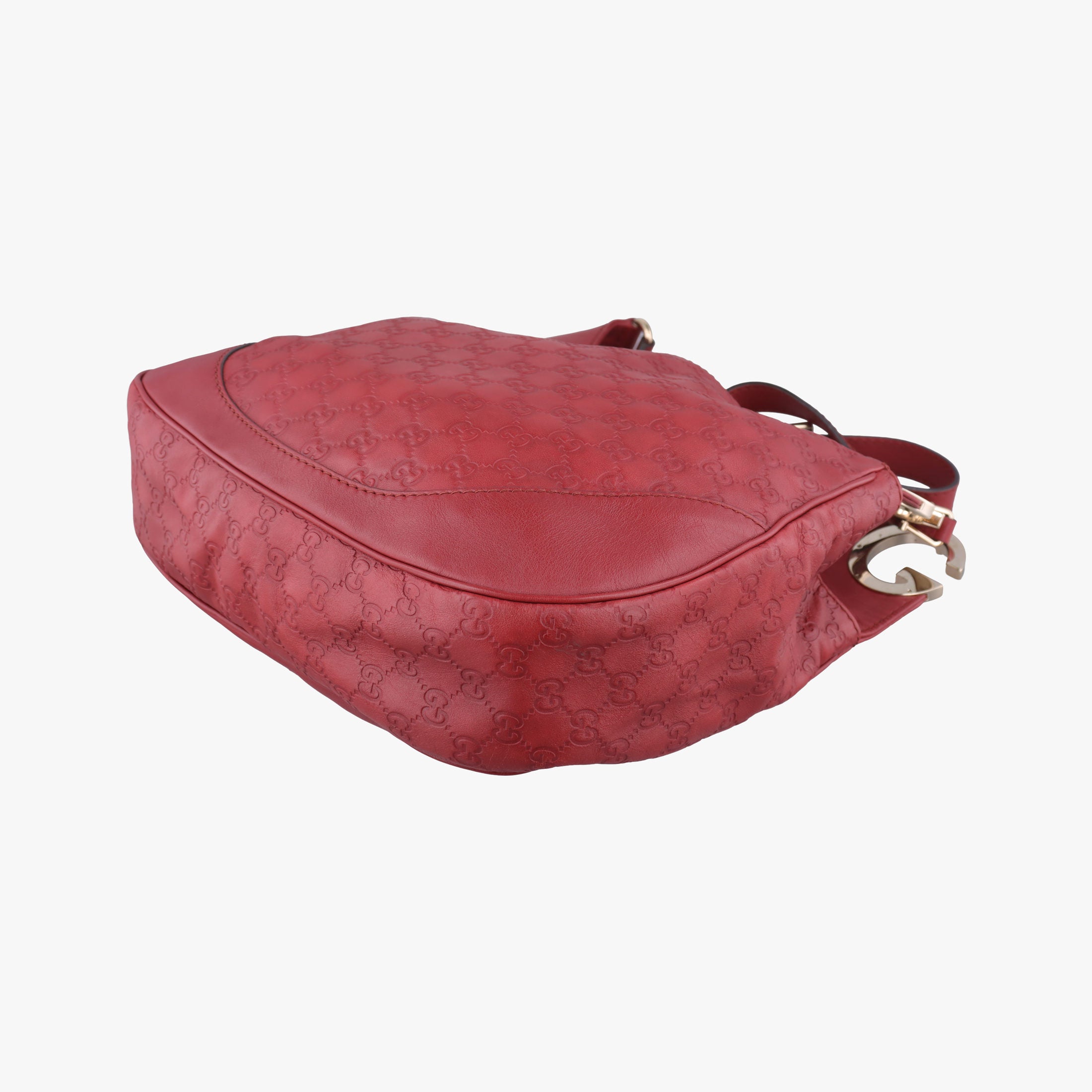 Pre-owned Gucci Charlotte Red Leather 203503 shoulderbag | stylenewstar