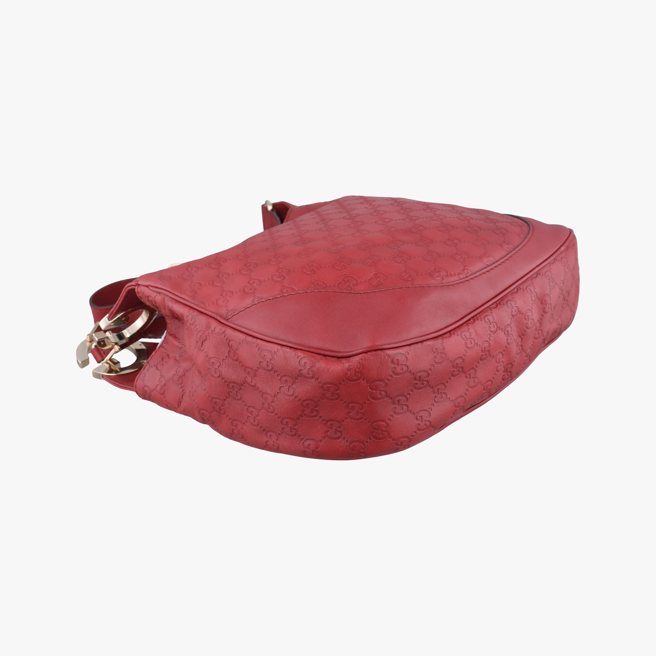 Pre-owned Gucci Charlotte Red Leather 203503 shoulderbag | stylenewstar