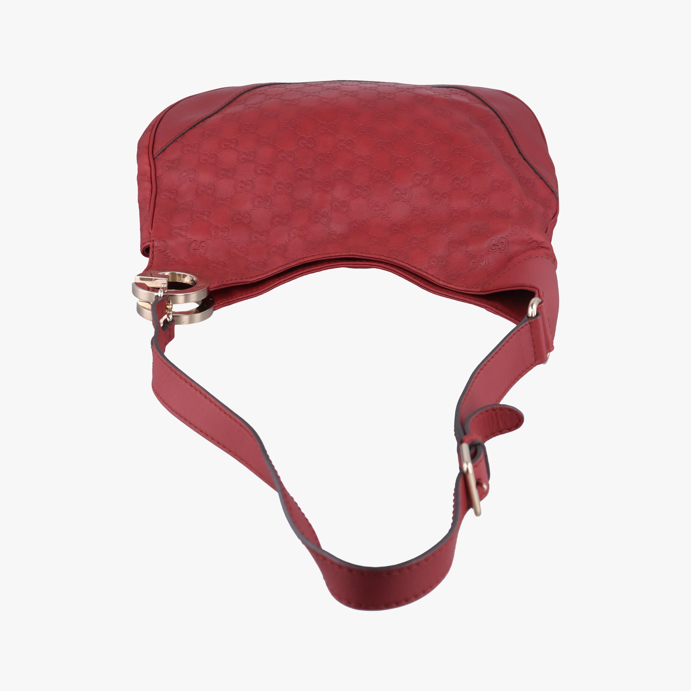 Pre-owned Gucci Charlotte Red Leather 203503 shoulderbag | stylenewstar