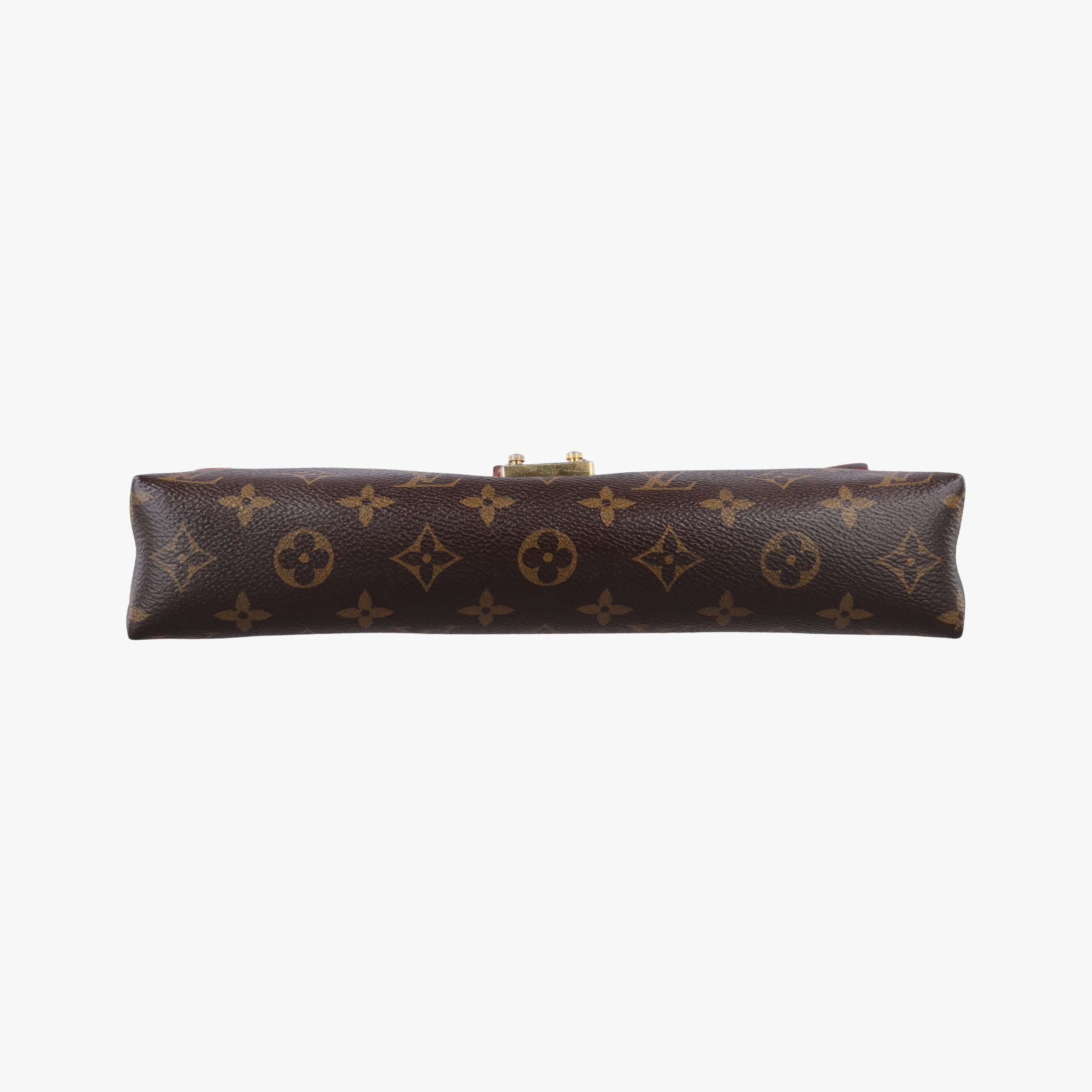 Pre-owned Louis Vuitton PALLAS Chain Brown×Poppy Petal Monogram Canvas×calf leather M41741 shoulderbag | stylenewstar