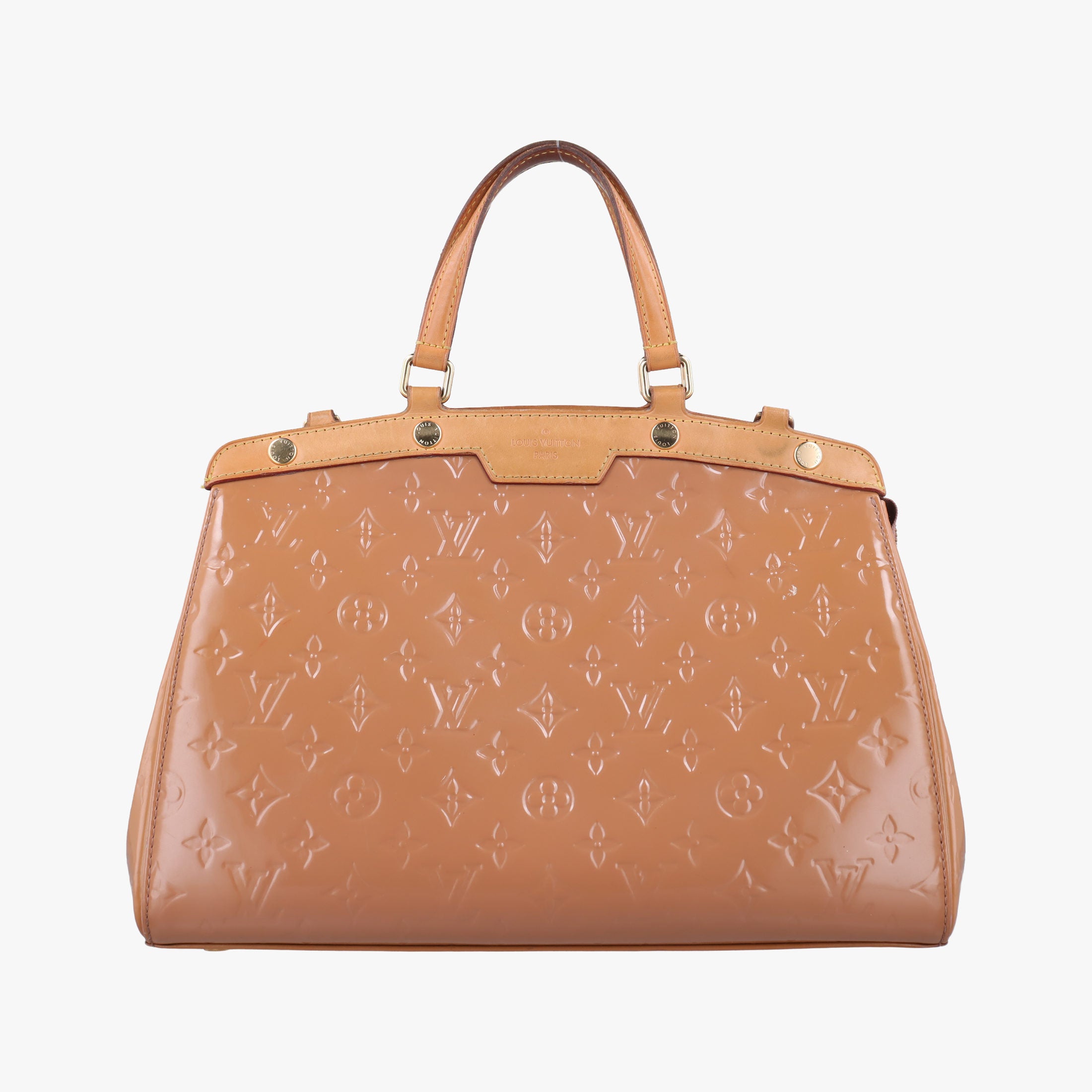 Pre-owned Louis Vuitton Bréa MM ROSE VELOURS Vernis M91588 handbag | stylenewstar