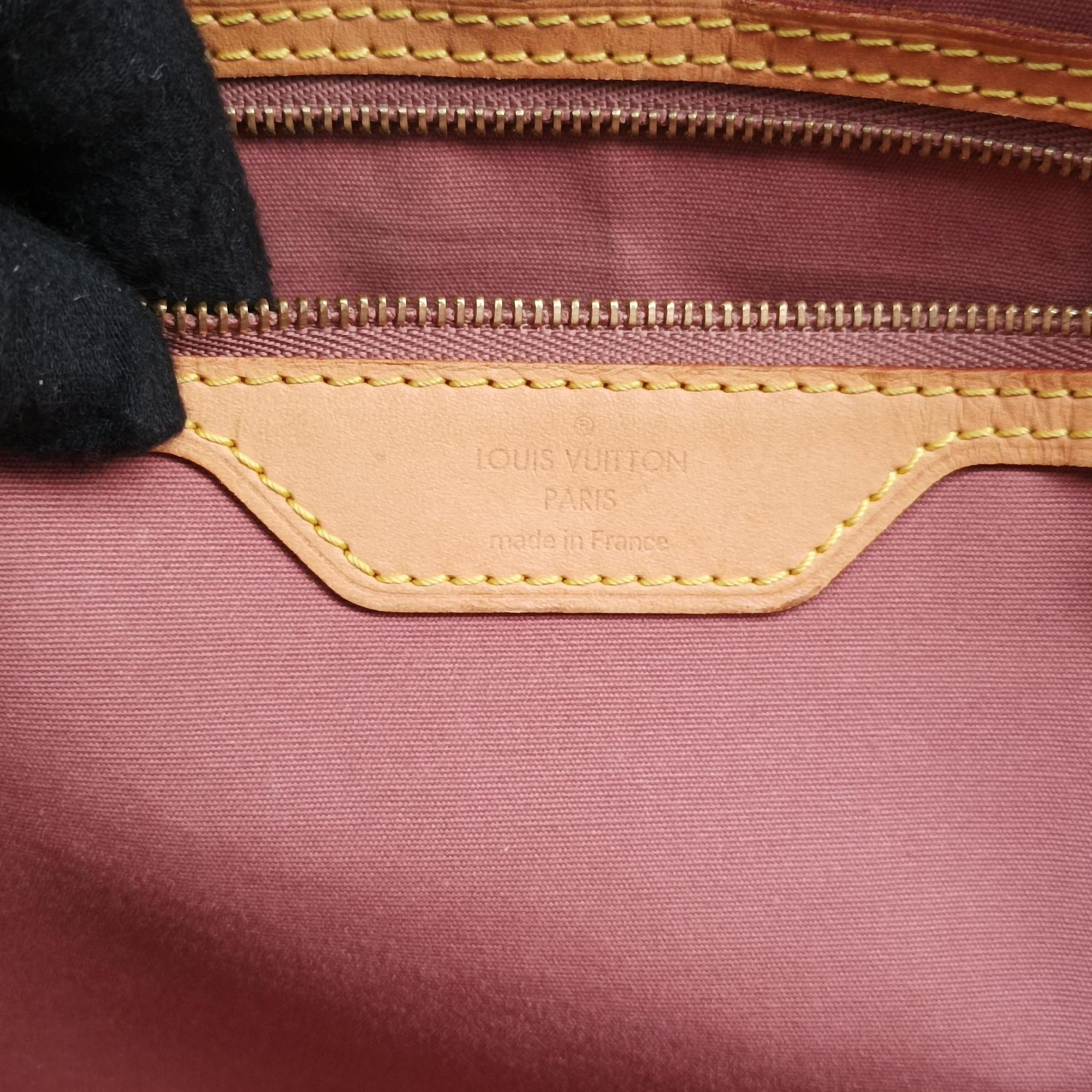 Pre-owned Louis Vuitton Bréa MM ROSE VELOURS Vernis M91588 handbag | stylenewstar