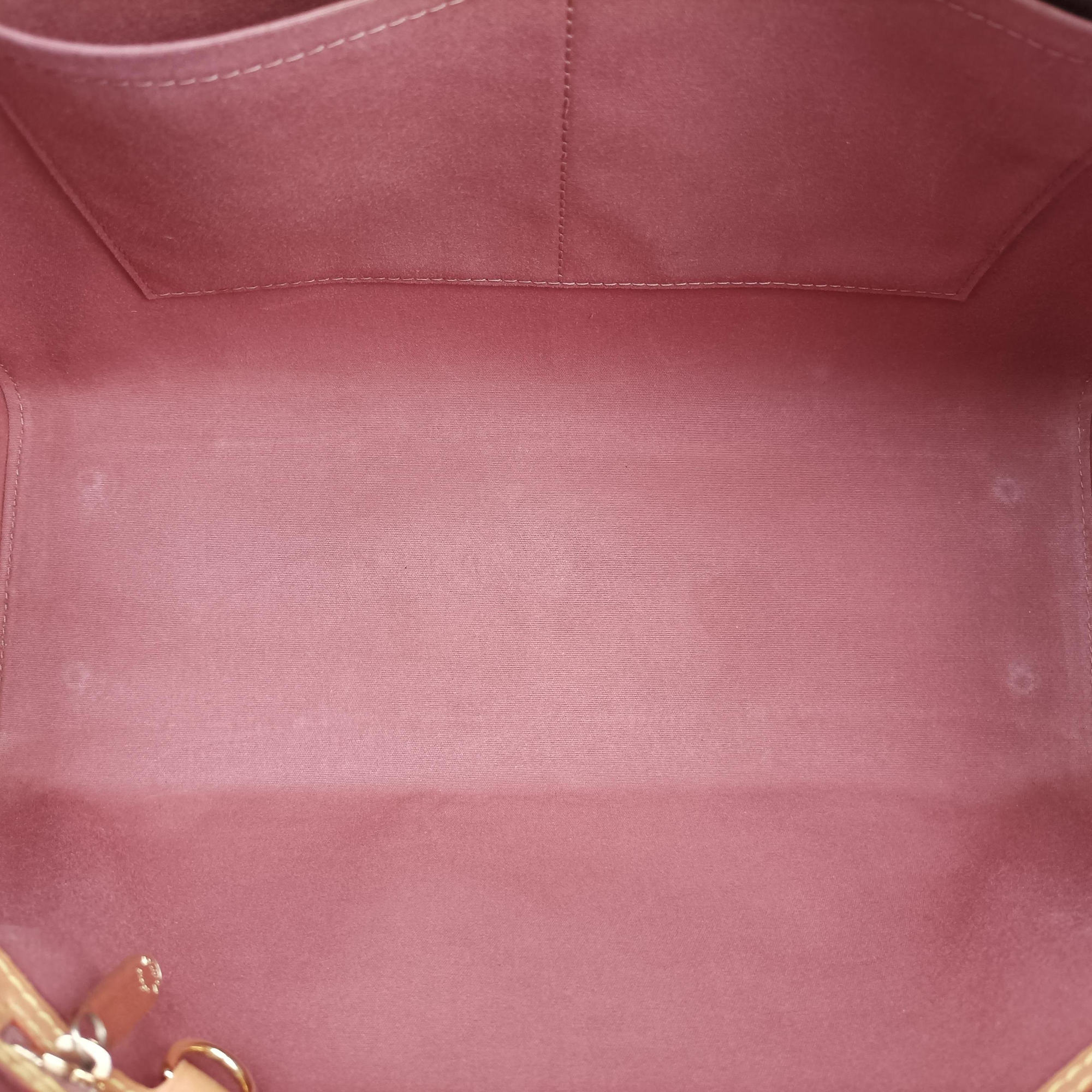 Pre-owned Louis Vuitton Bréa MM ROSE VELOURS Vernis M91588 handbag | stylenewstar