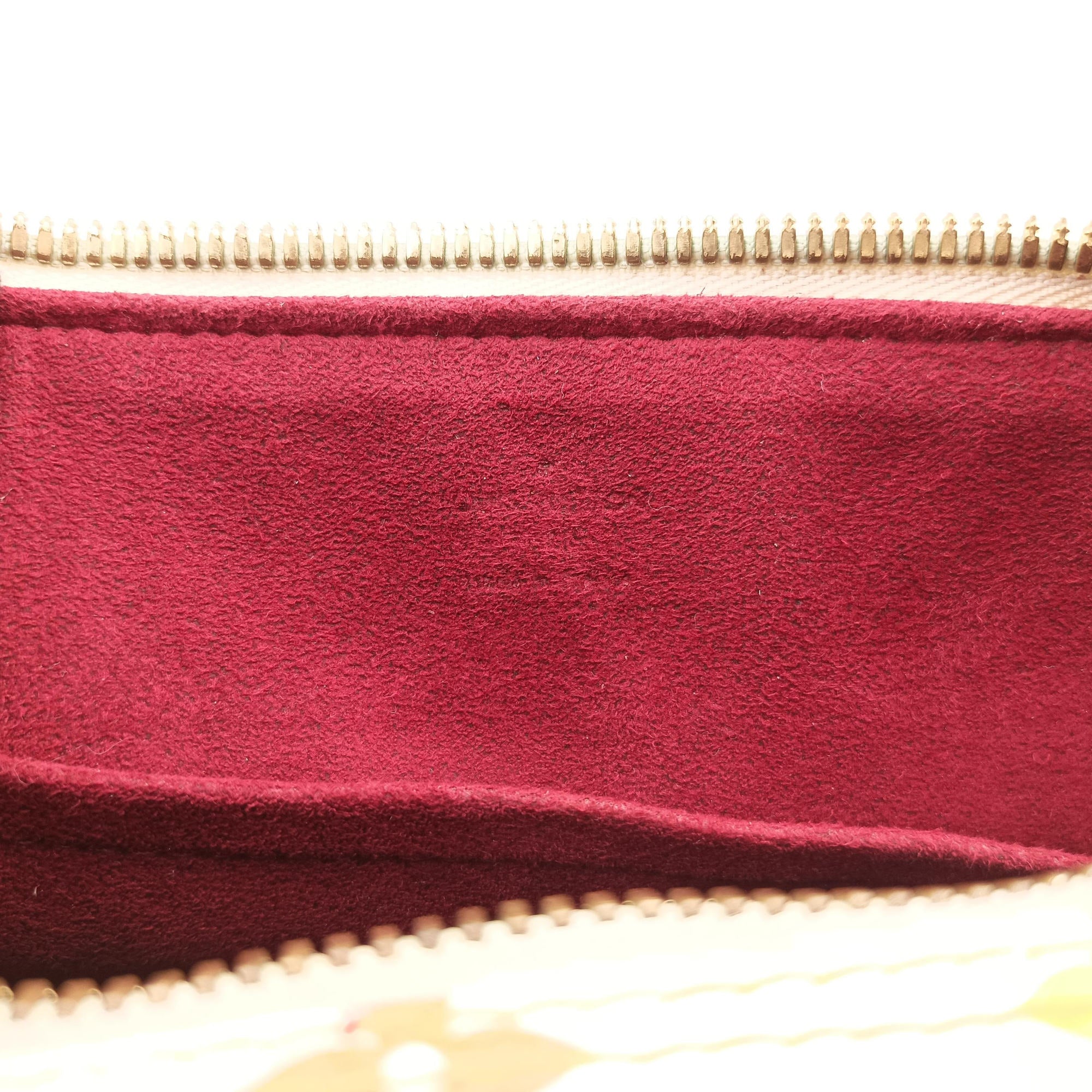 Pre-owned Louis Vuitton RITA white Monogram Multicolor M40125 shoulderbag | stylenewstar