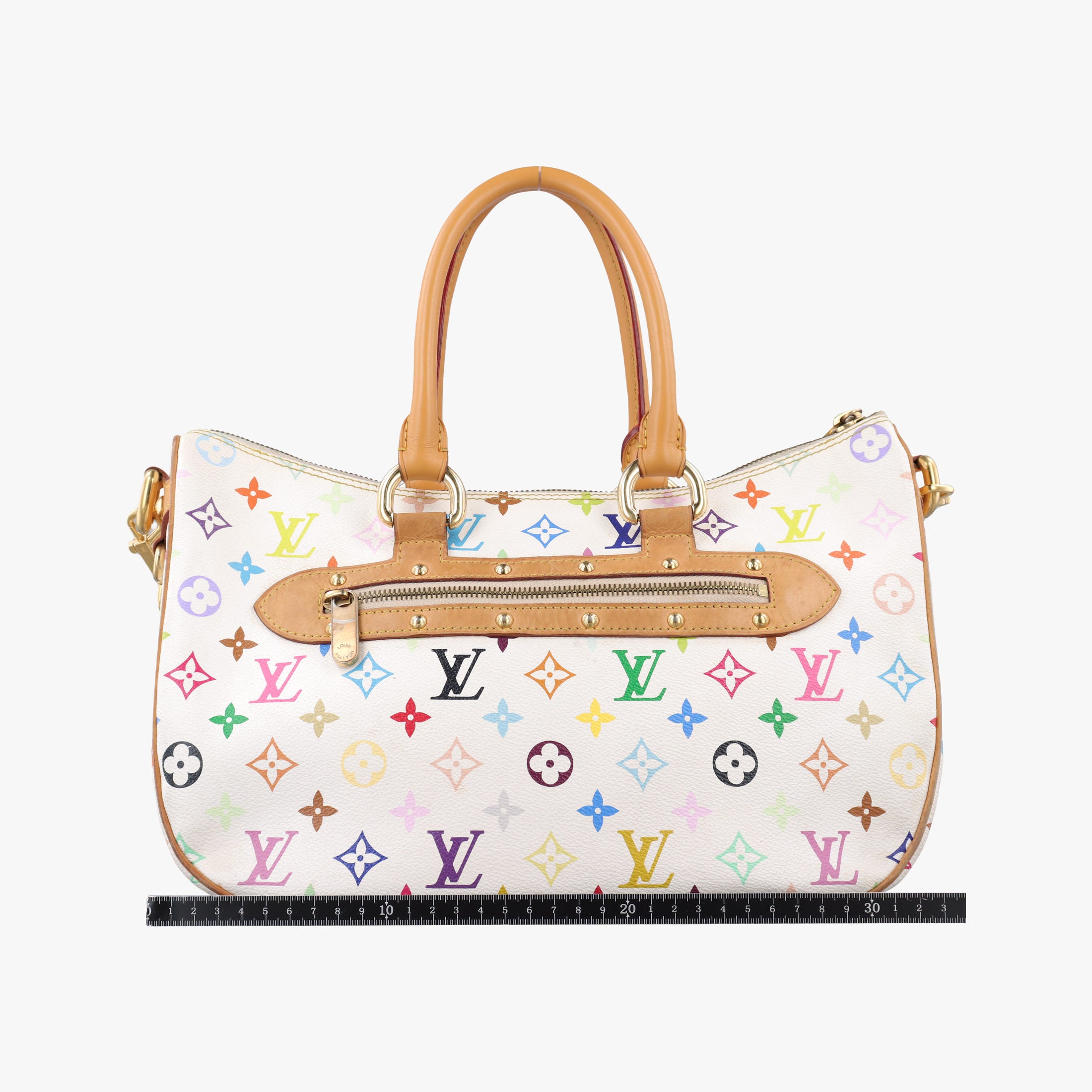 Pre-owned Louis Vuitton RITA white Monogram Multicolor M40125 shoulderbag | stylenewstar