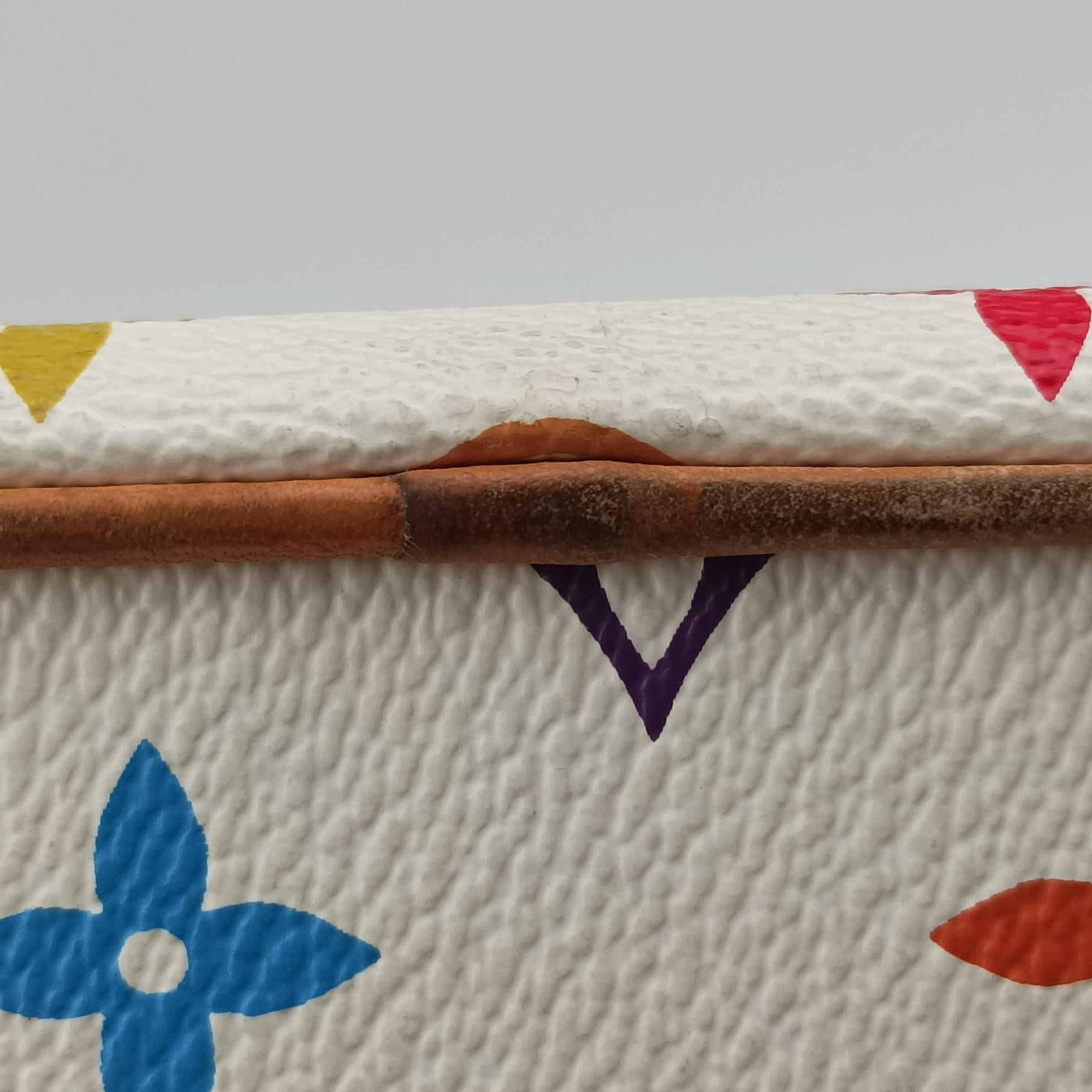 Pre-owned Louis Vuitton RITA white Monogram Multicolor M40125 shoulderbag | stylenewstar