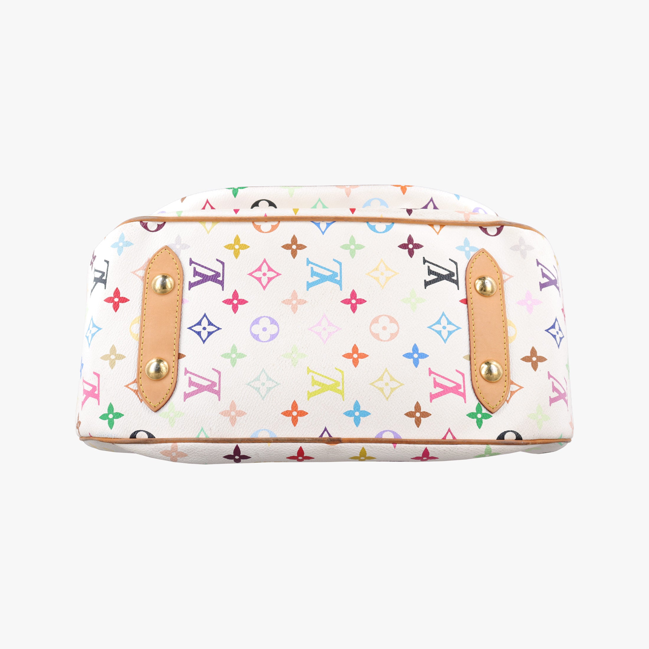 Pre-owned Louis Vuitton RITA white Monogram Multicolor M40125 shoulderbag | stylenewstar