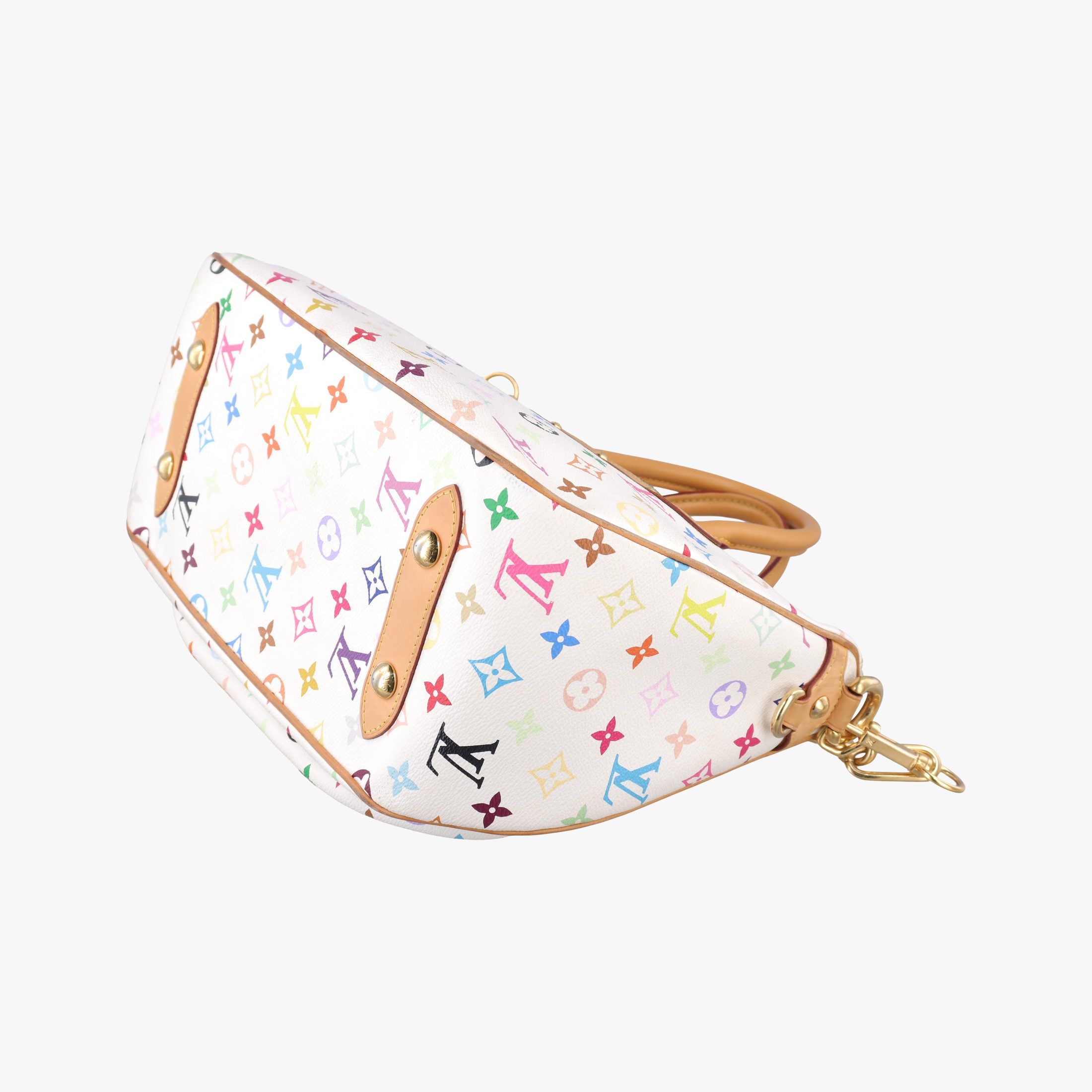 Pre-owned Louis Vuitton RITA white Monogram Multicolor M40125 shoulderbag | stylenewstar
