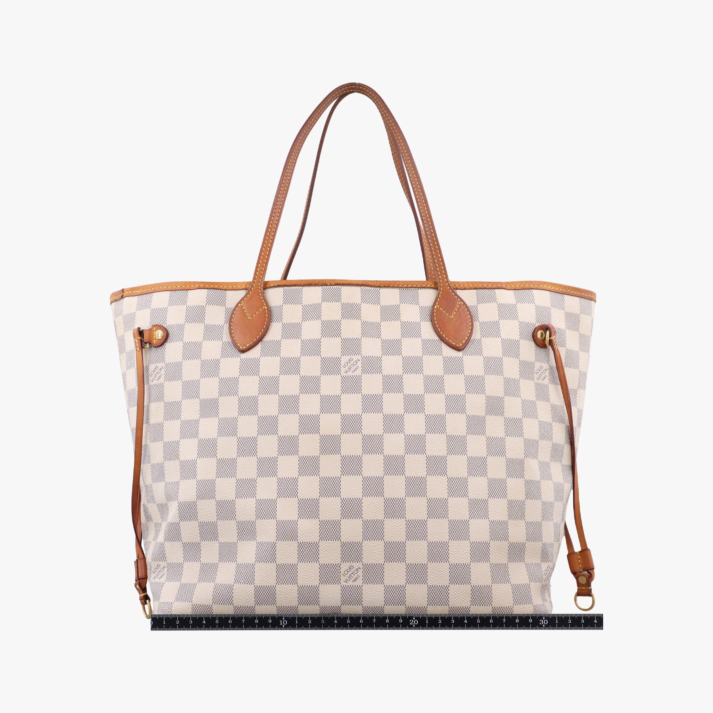Pre-owned Louis Vuitton Neverfull MM Azur Damier Canvas N51107 shoulderbag | stylenewstar