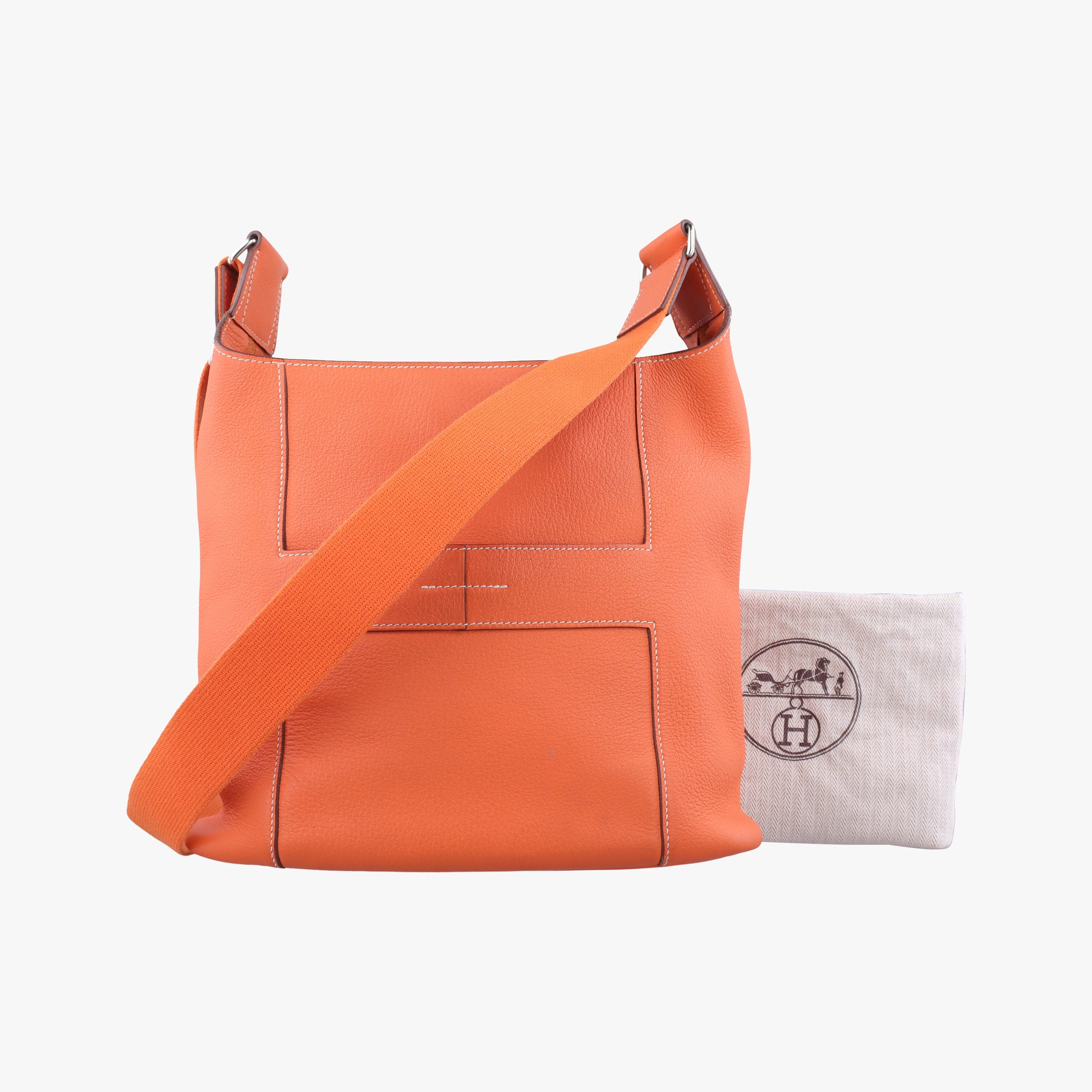 Vintage Hermes Good news Orange Taurillon Clemence  shoulderbag | stylenewstar