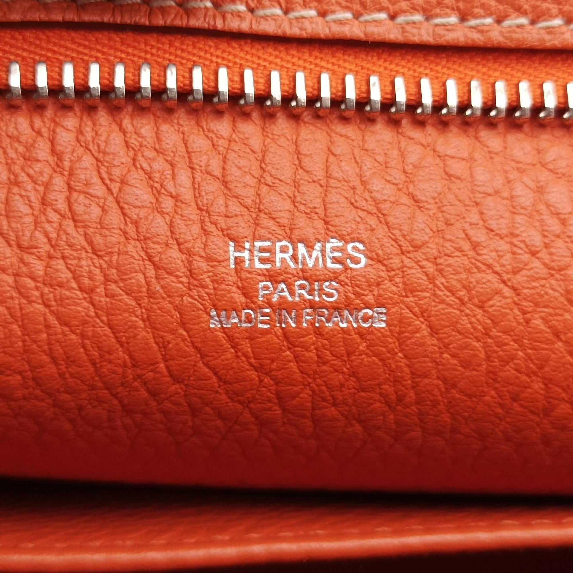 Vintage Hermes Good news Orange Taurillon Clemence  shoulderbag | stylenewstar