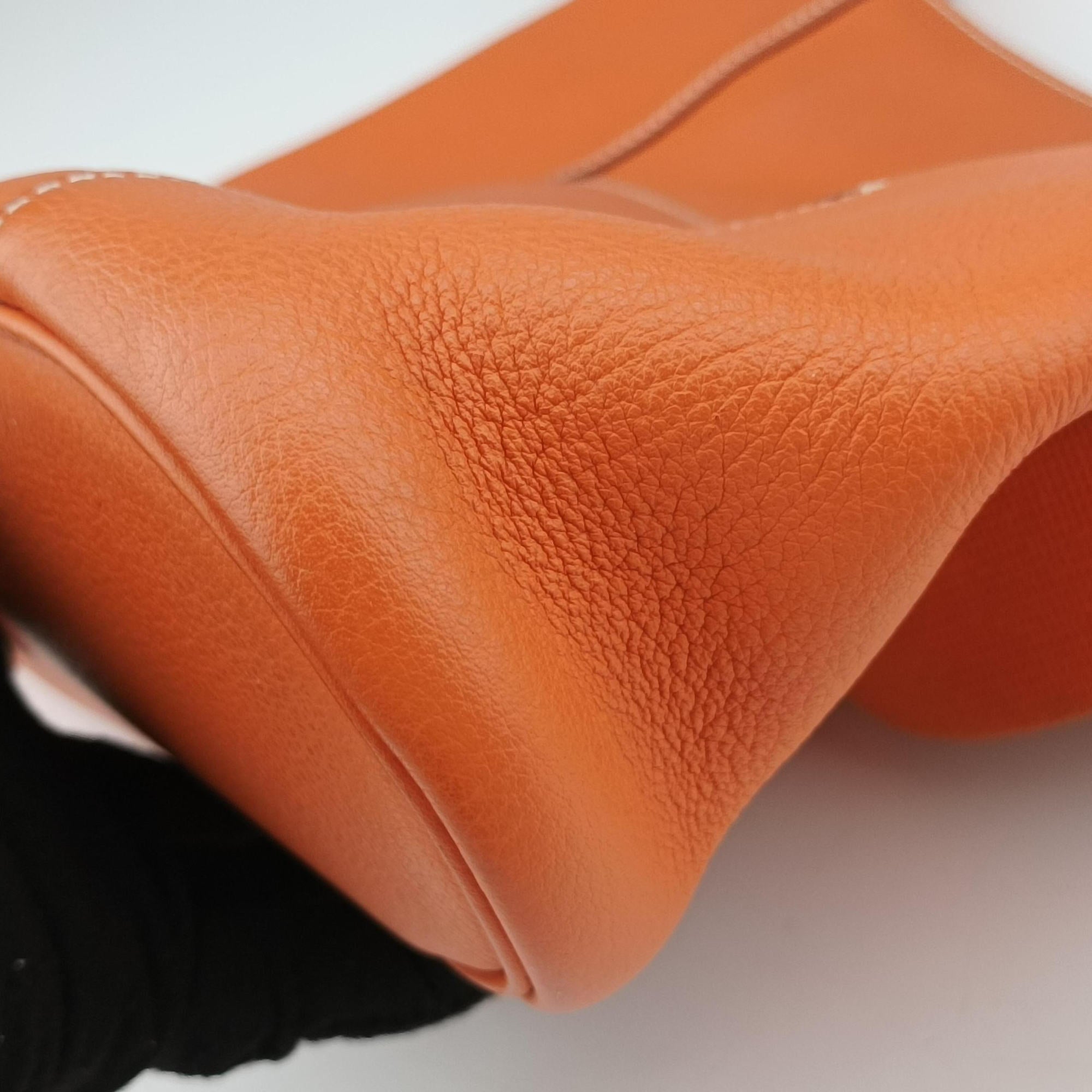 Vintage Hermes Good news Orange Taurillon Clemence  shoulderbag | stylenewstar