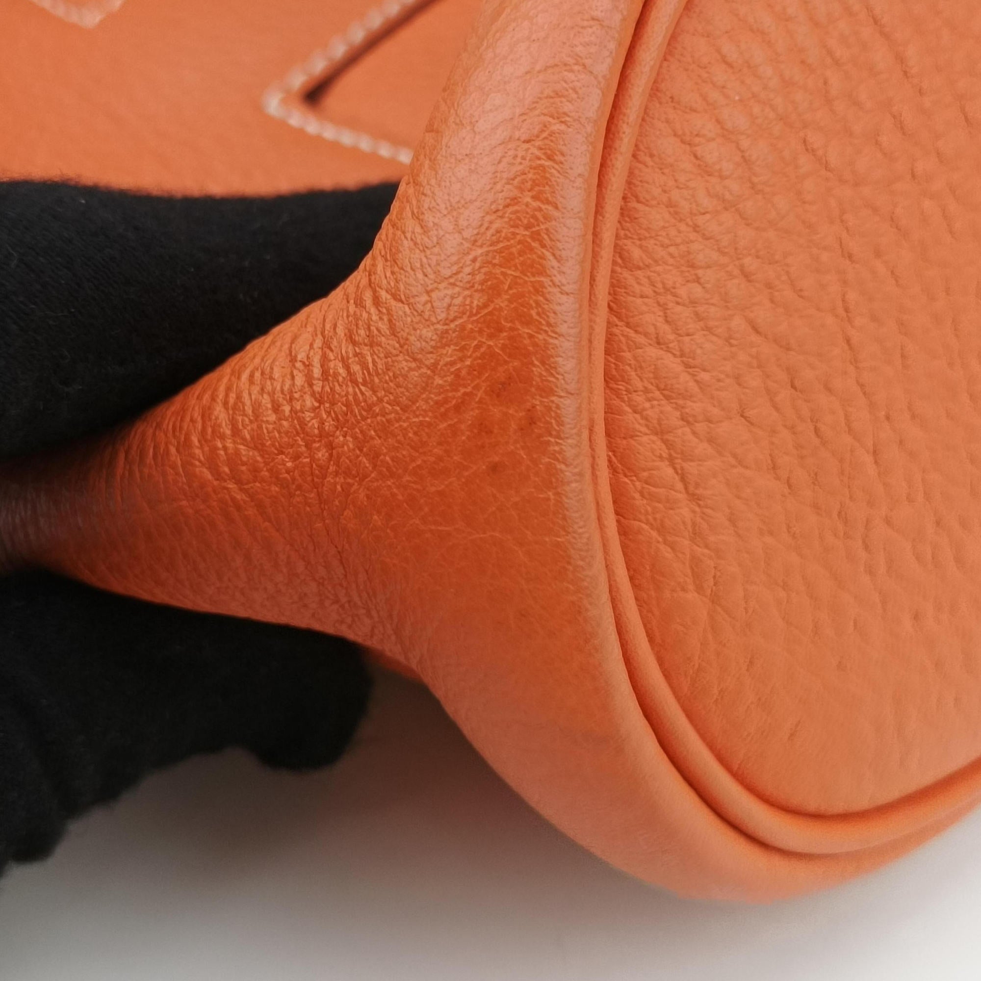 Vintage Hermes Good news Orange Taurillon Clemence  shoulderbag | stylenewstar