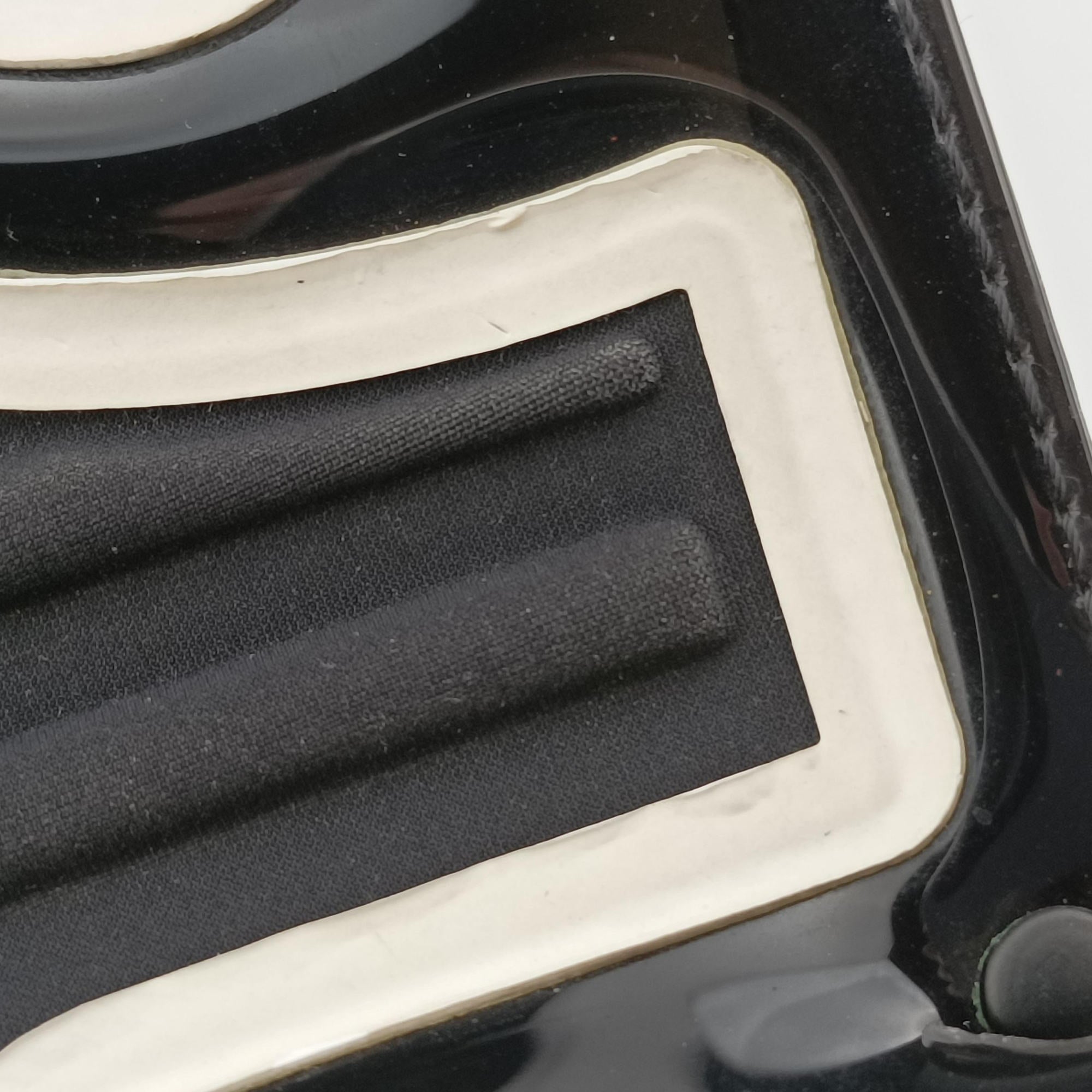 Vintage Delvaux Brillant Black x white Plastic  shoulderbag | stylenewstar