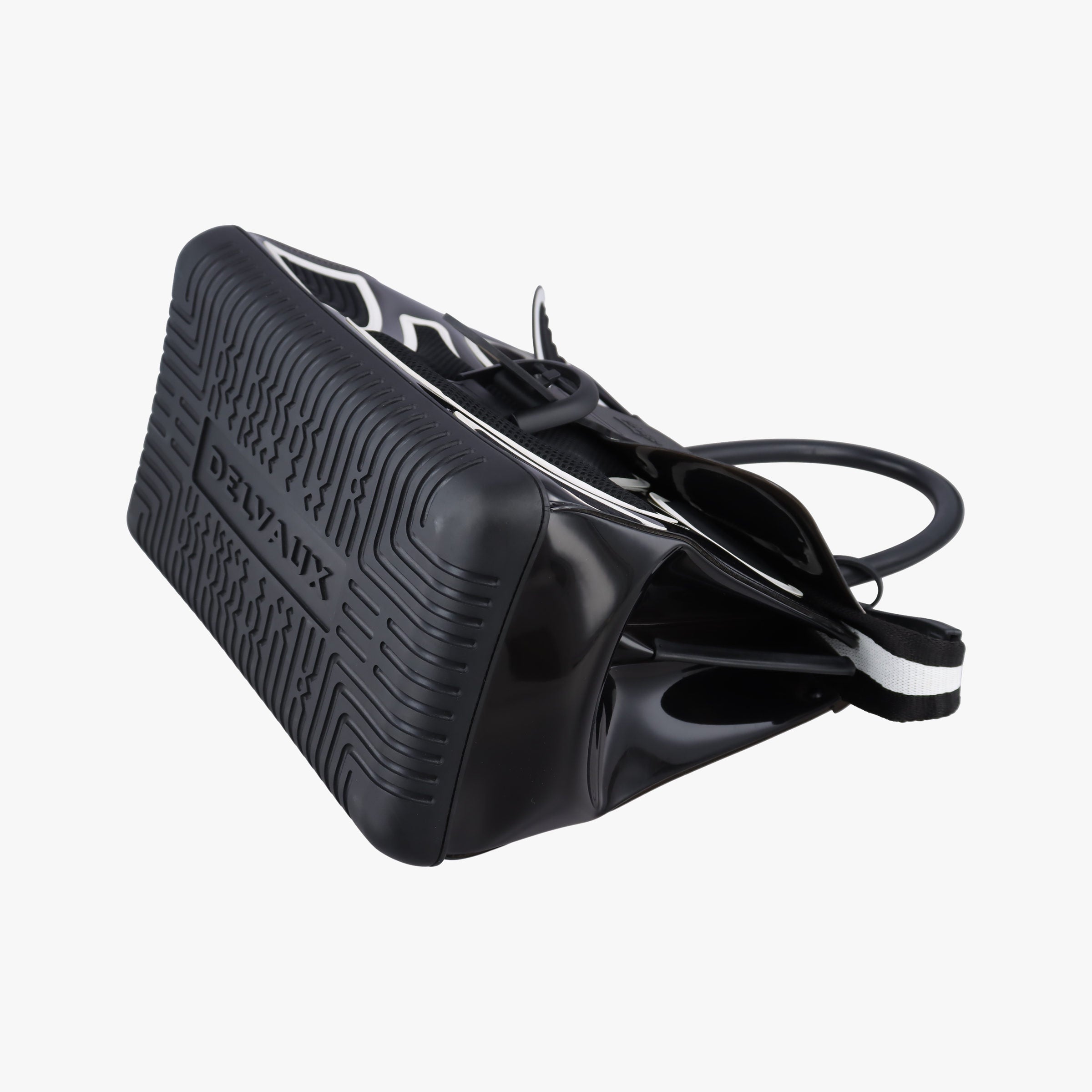 Vintage Delvaux Brillant Black x white Plastic  shoulderbag | stylenewstar