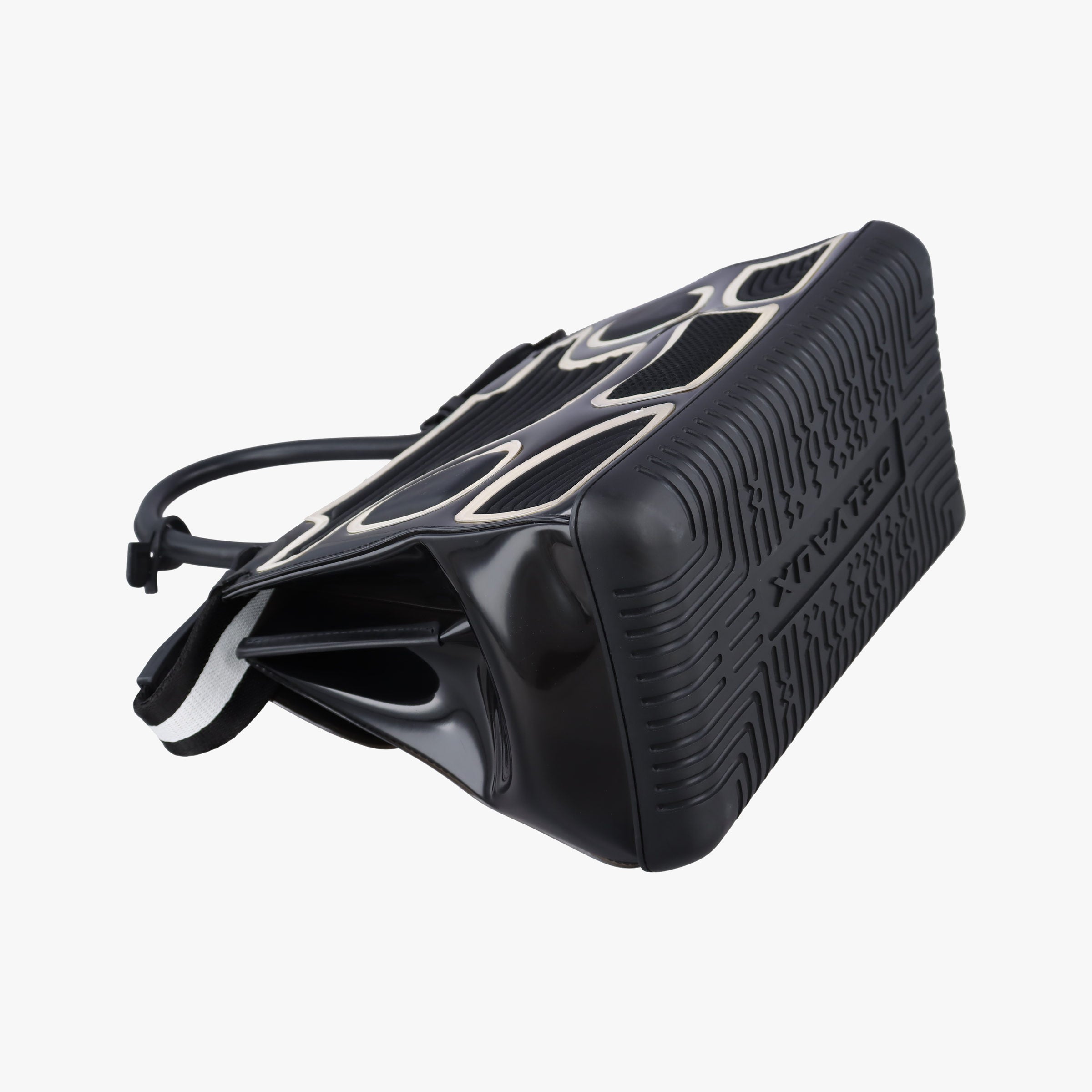 Vintage Delvaux Brillant Black x white Plastic  shoulderbag | stylenewstar