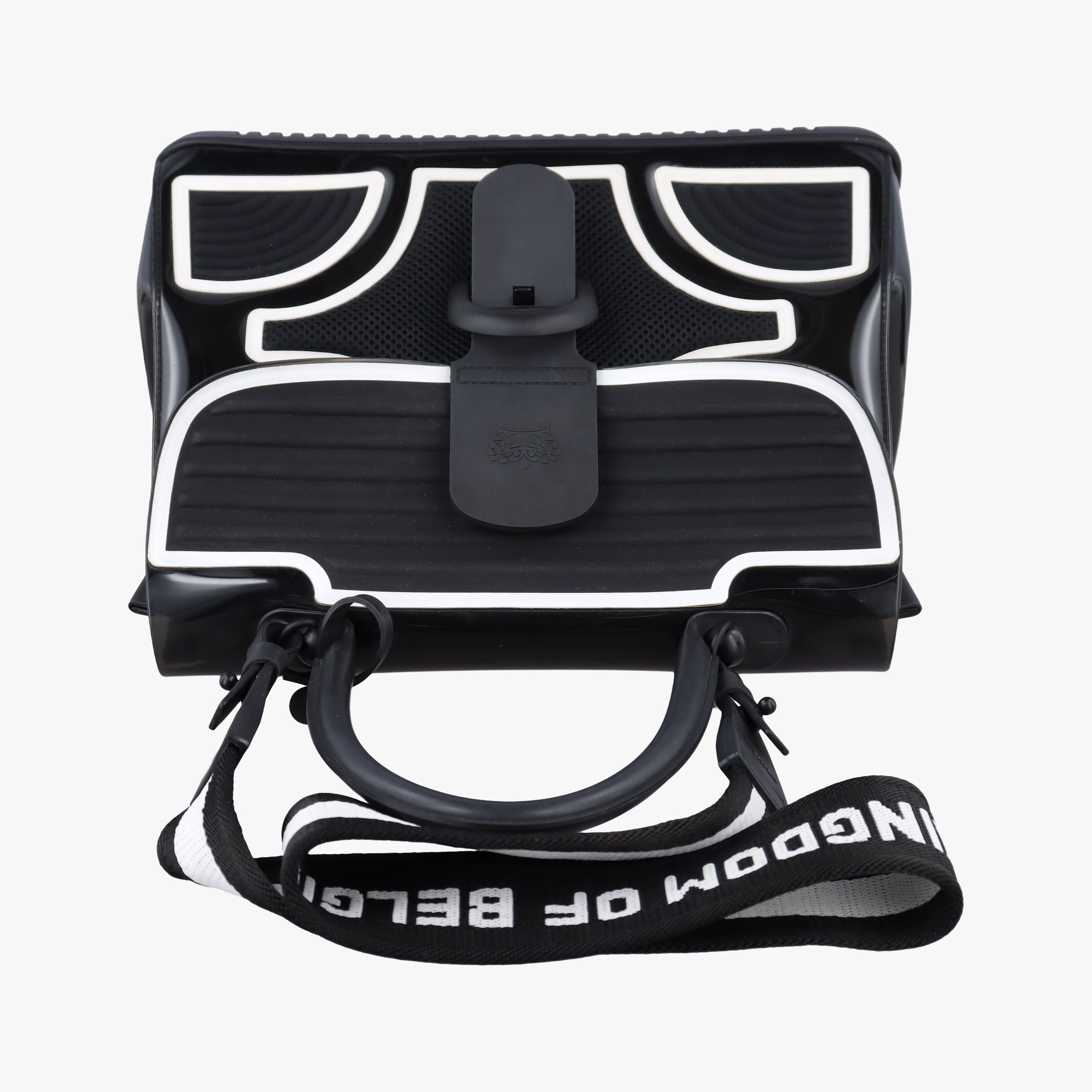 Vintage Delvaux Brillant Black x white Plastic  shoulderbag | stylenewstar