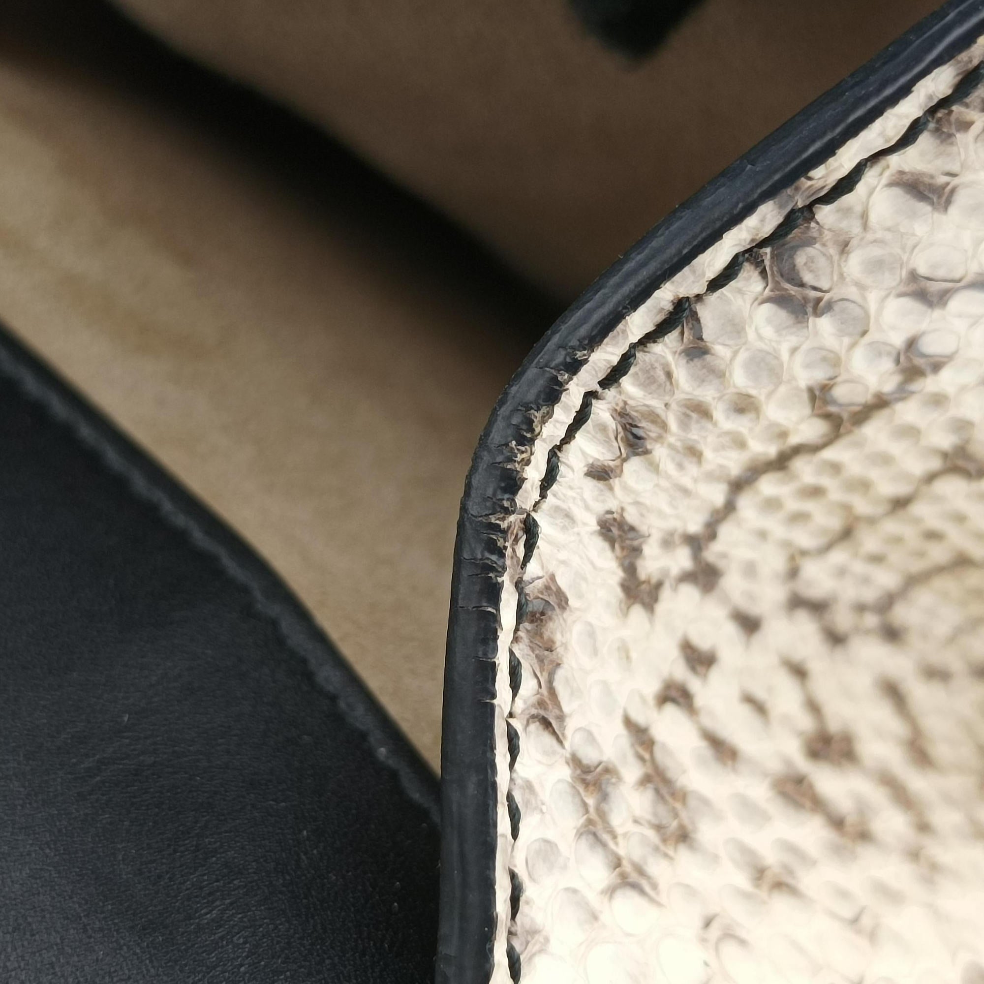 Secondhand Gucci Dionysus Beige×Multicolour PVC coated canvas×snakeskin 400235 shoulderbag | stylenewstar