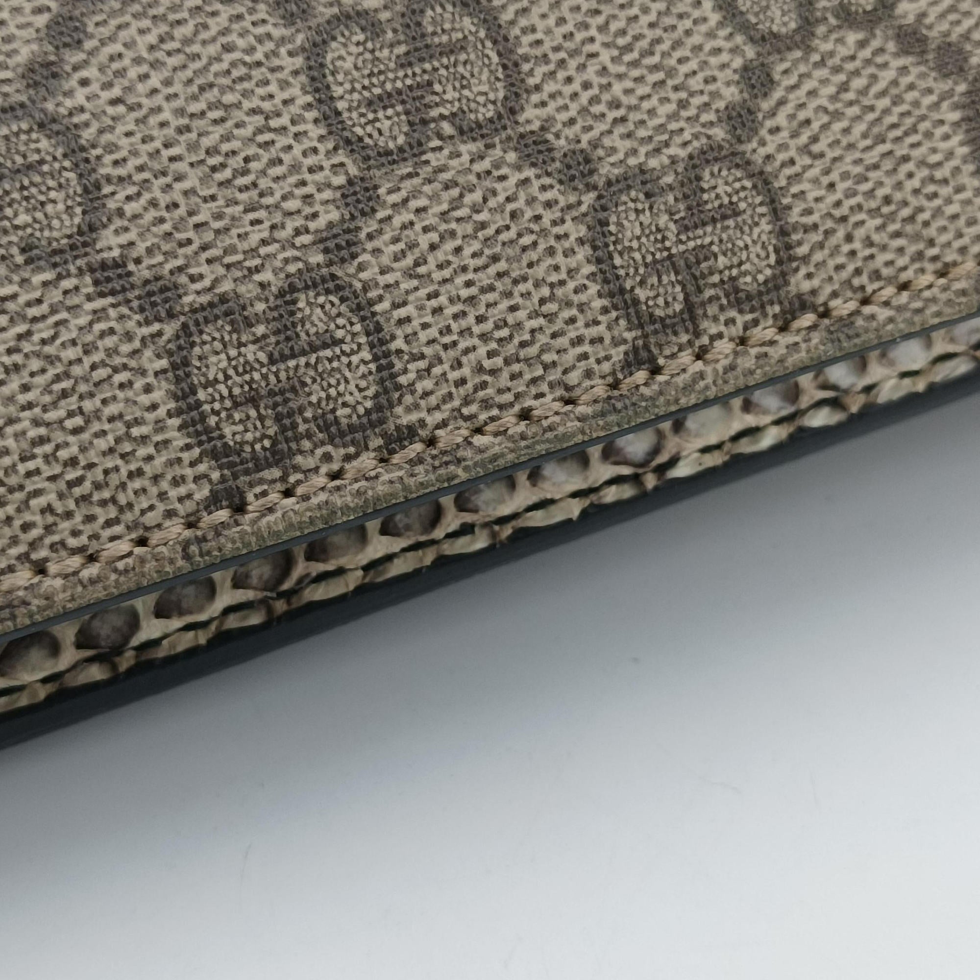 Secondhand Gucci Dionysus Beige×Multicolour PVC coated canvas×snakeskin 400235 shoulderbag | stylenewstar